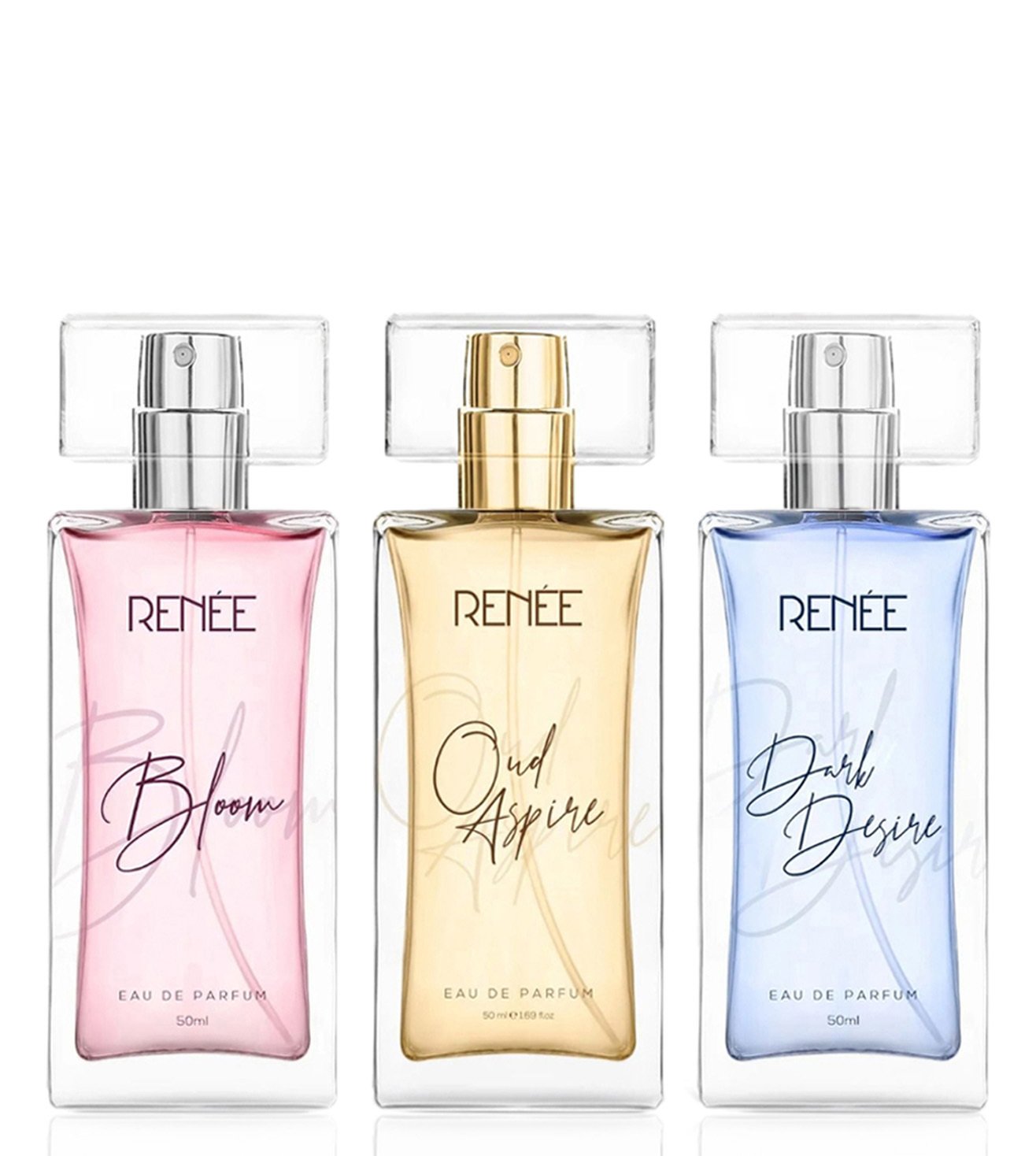 RENEE Eau De Parfum Premium Fragrance Set - Bloom, Dark Desire & OUD  Aspire, 50ml each