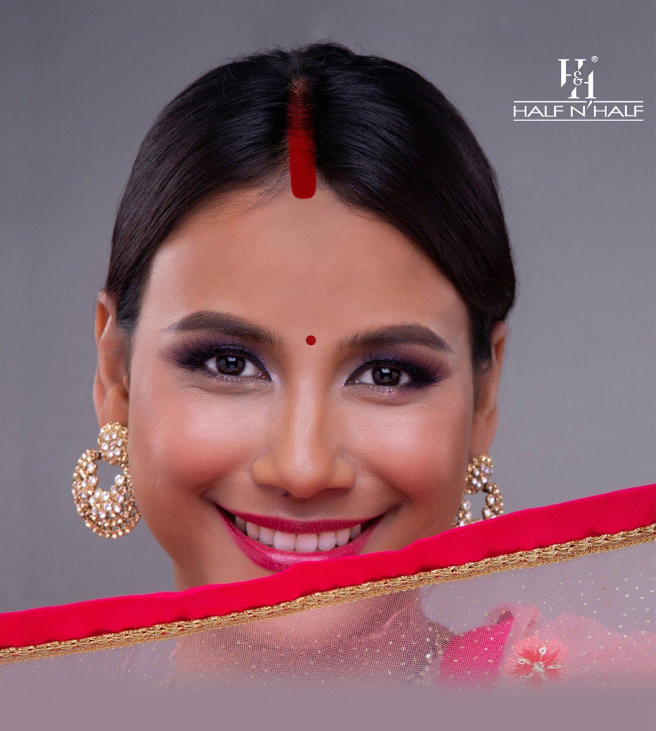 MS beauty care and spa. - Half saree function makeup | Facebook