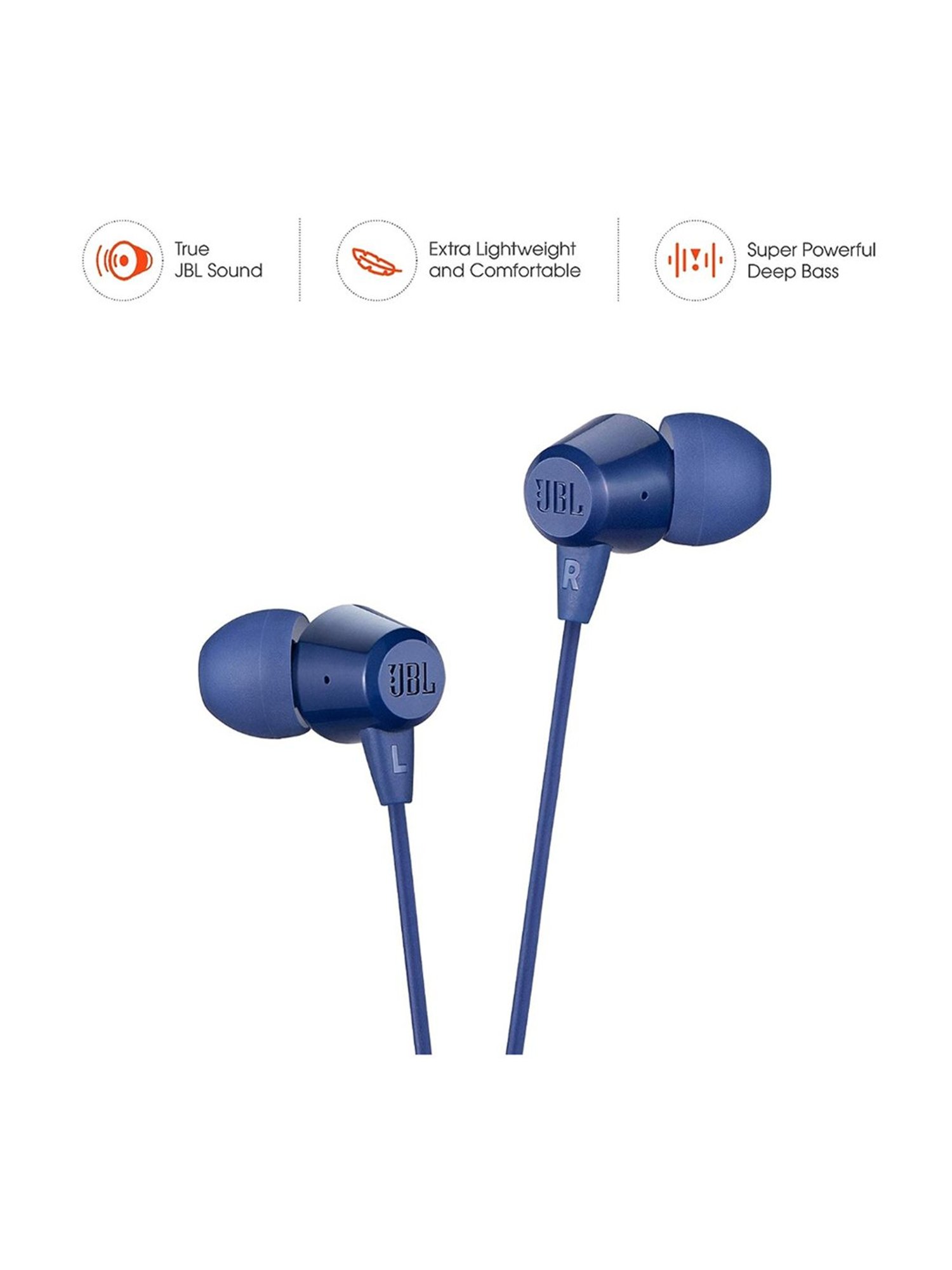 Jbl earphones online with mic