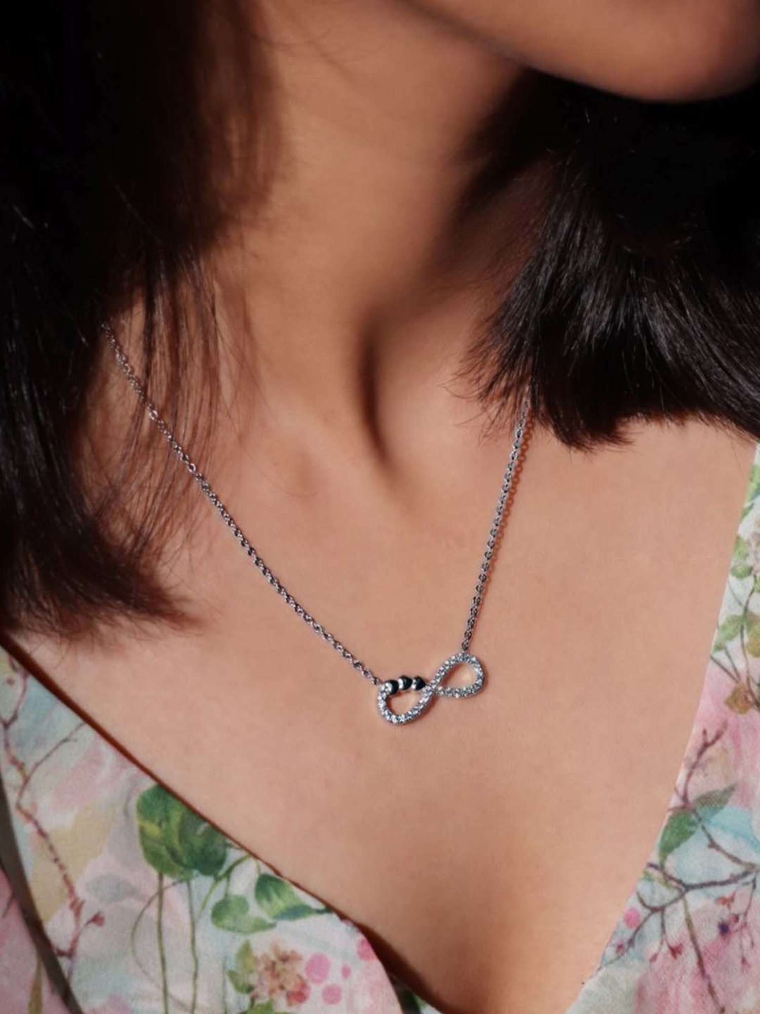 Pandora Chunky Infinity Knot Chain Necklace 398902C00-50