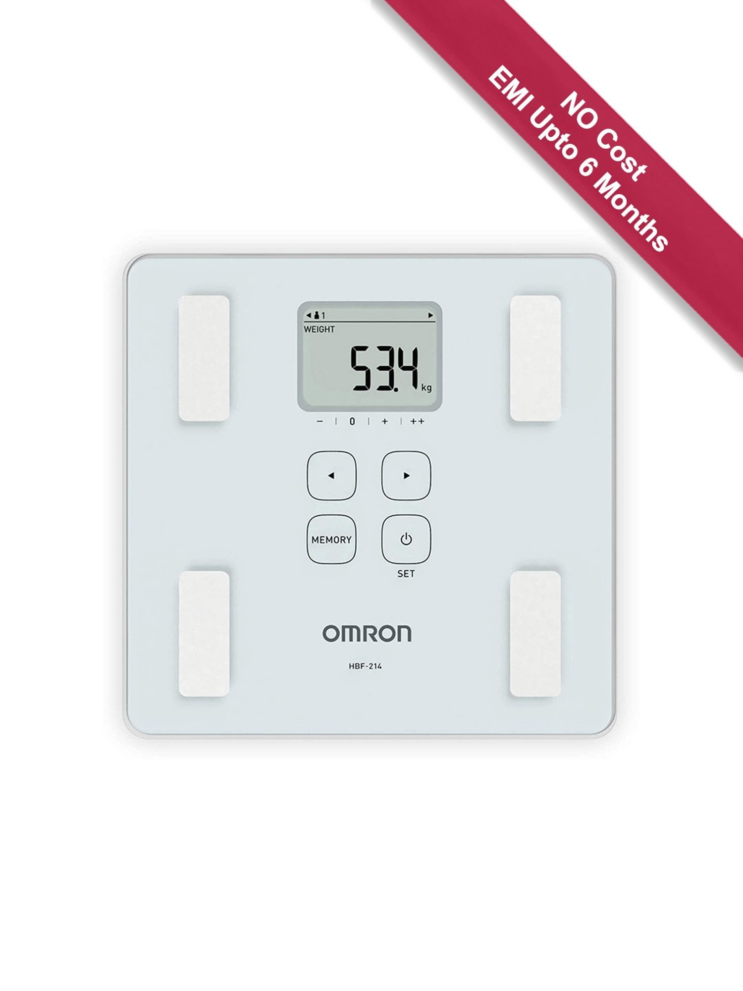 Buy Omron HBF 214 White Digital Full Body Composition Monitor with 4 User  and Guest Mode Online at Best Prices in India - JioMart.