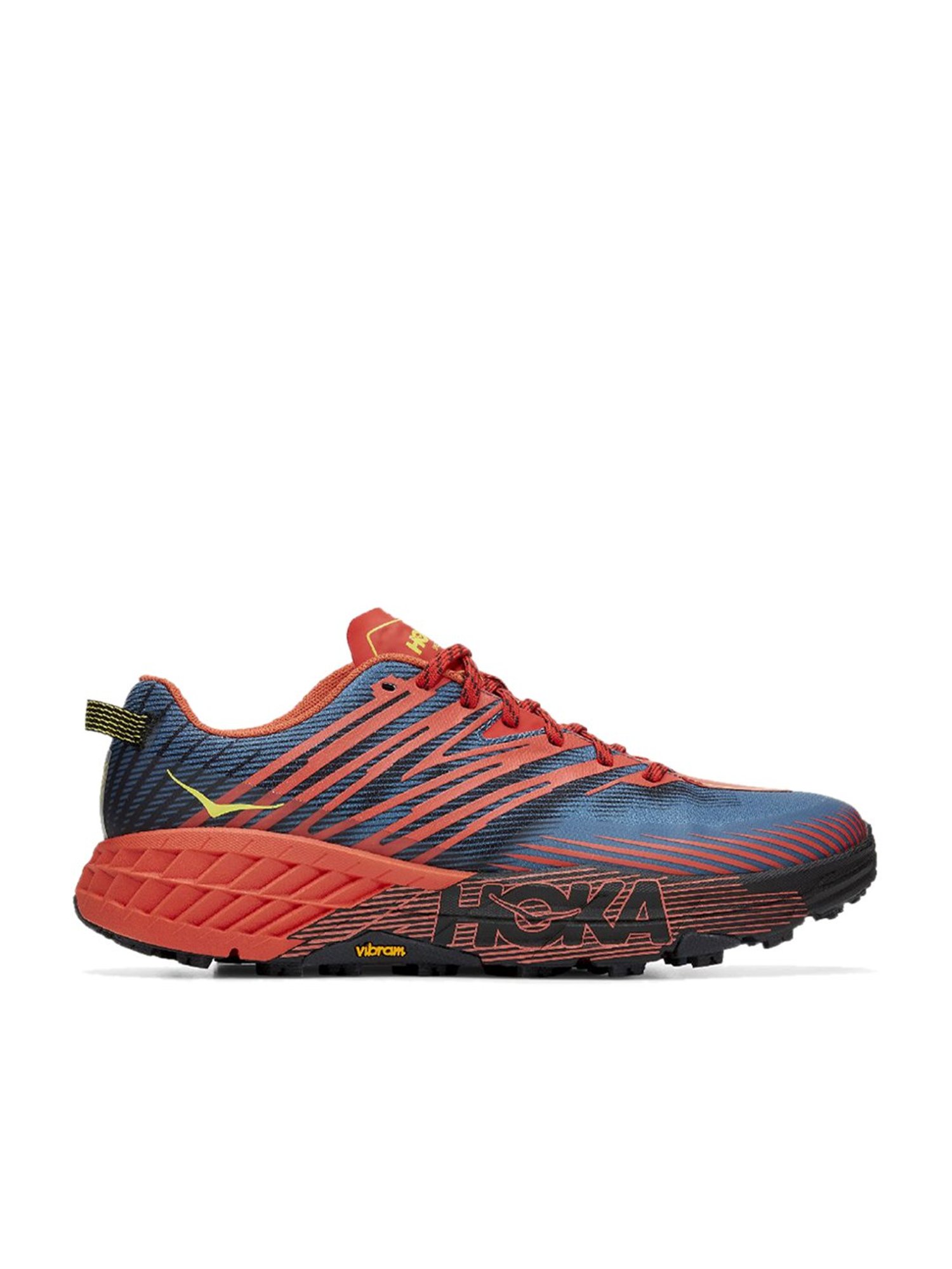 Hoka One One Speedgoat 4 Mens Running Hiking Shoes Blue Vibram