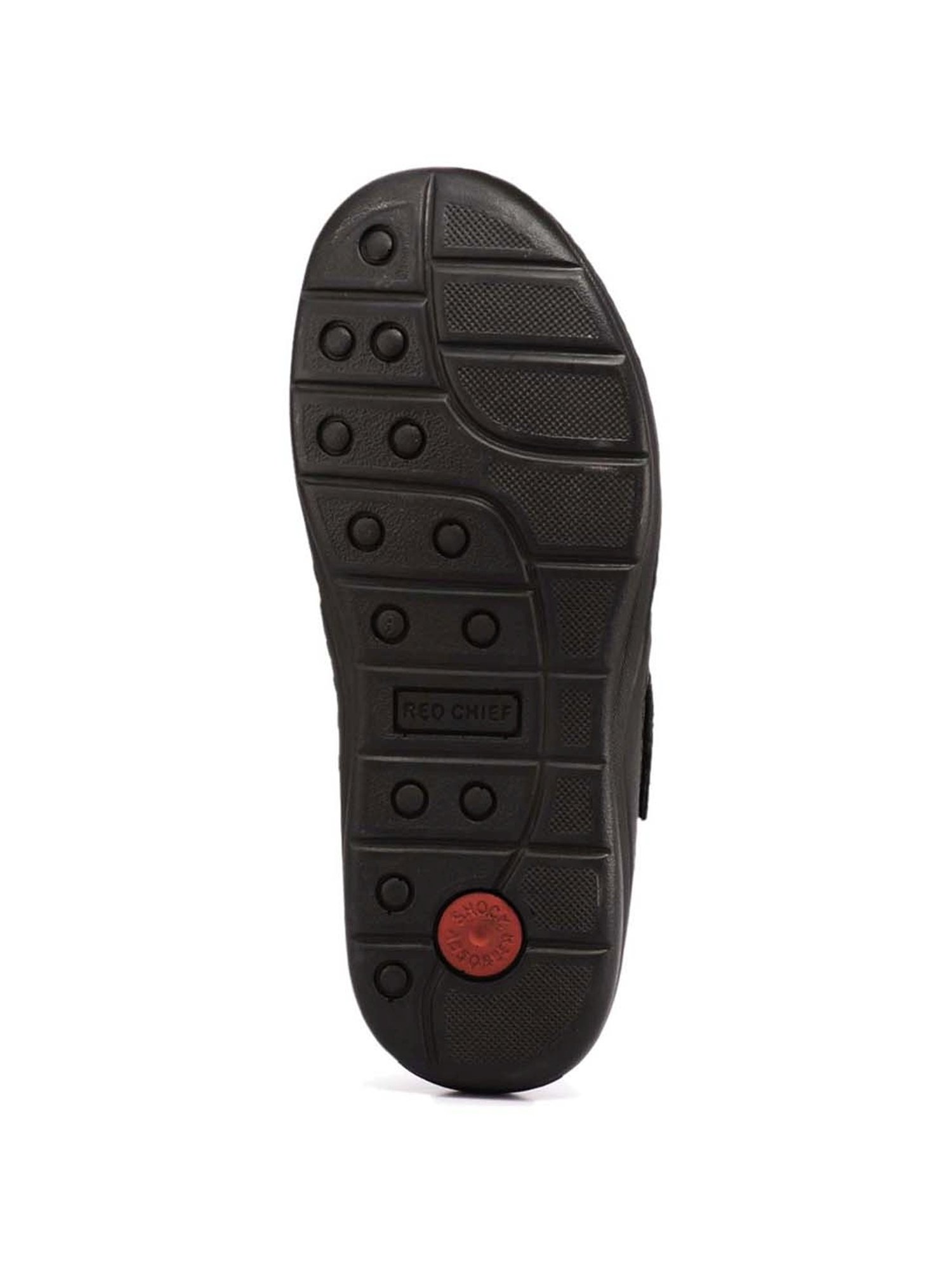 Red Chief Men Black Plain Casual Sandal, Leather at Rs 2495/pair in Kanpur