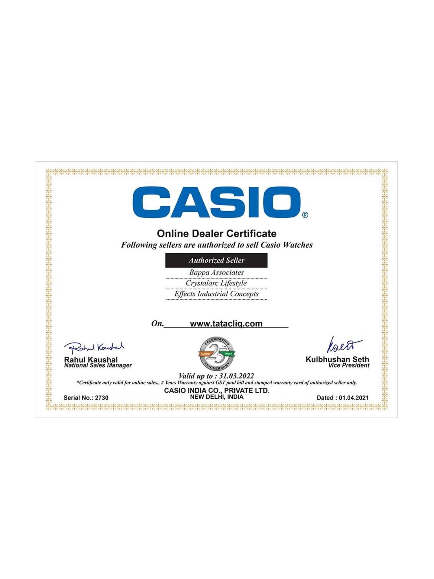 Casio hot sale authorized dealers