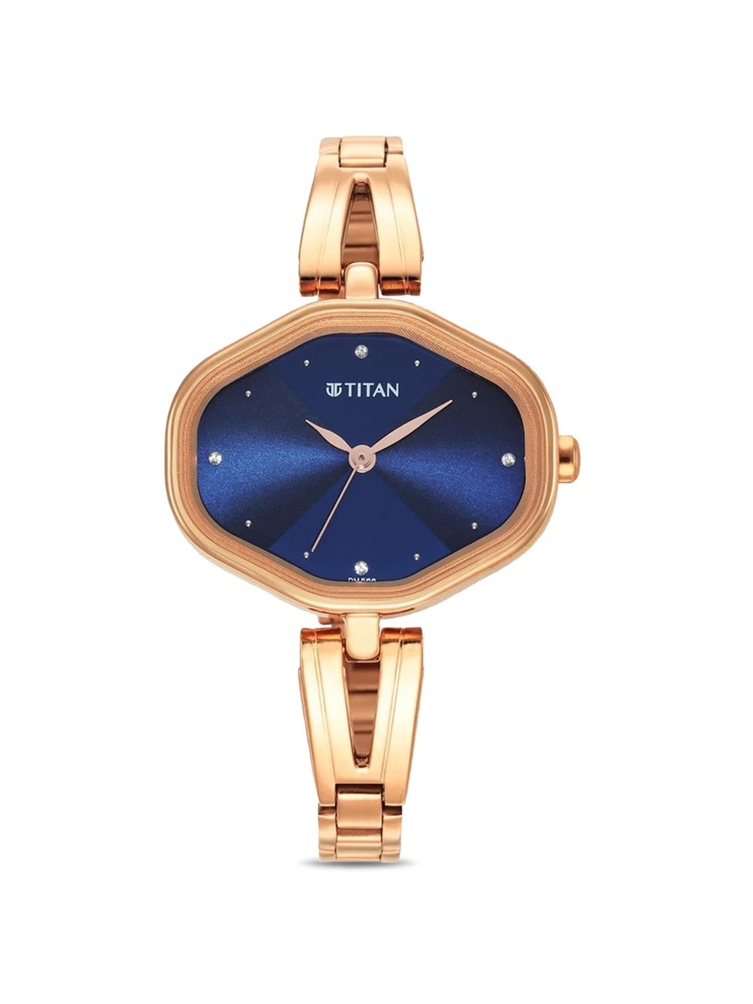 Titan metal sale asymmetrical women's watch