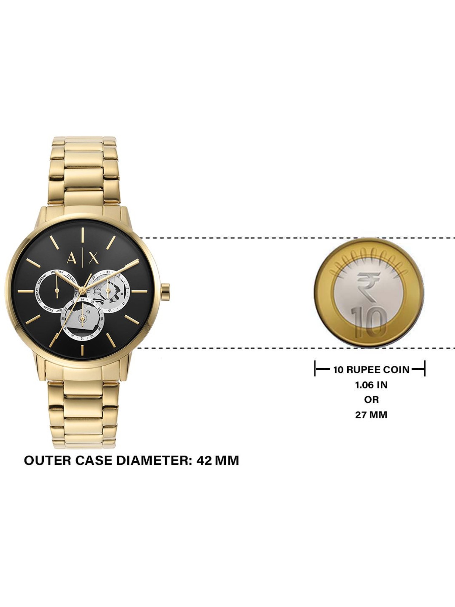 Price EXCHANGE AX2747 for ARMANI Men Analog Tata CLiQ Best @ Buy Watch at