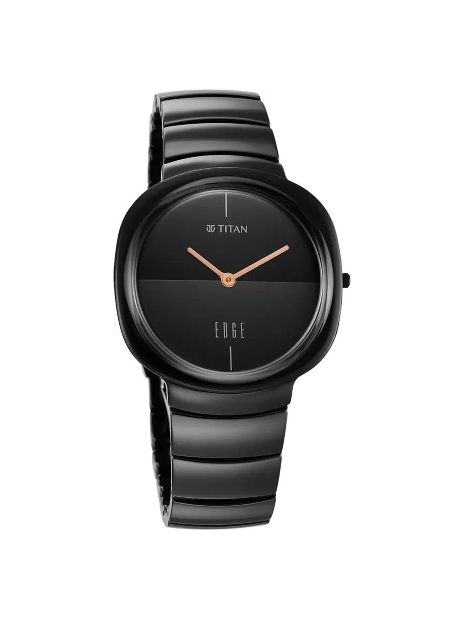 Titan slim hot sale watch black