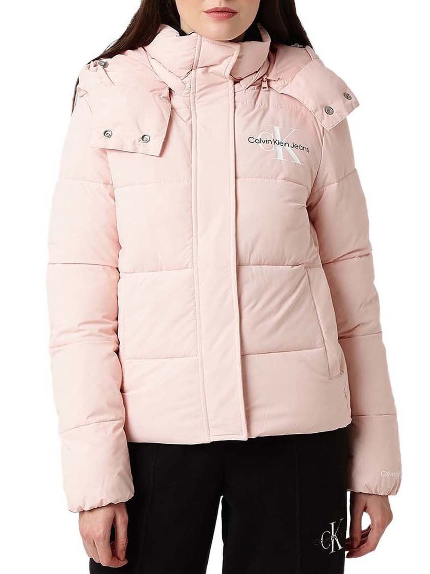 Calvin klein best sale pink puffer jacket