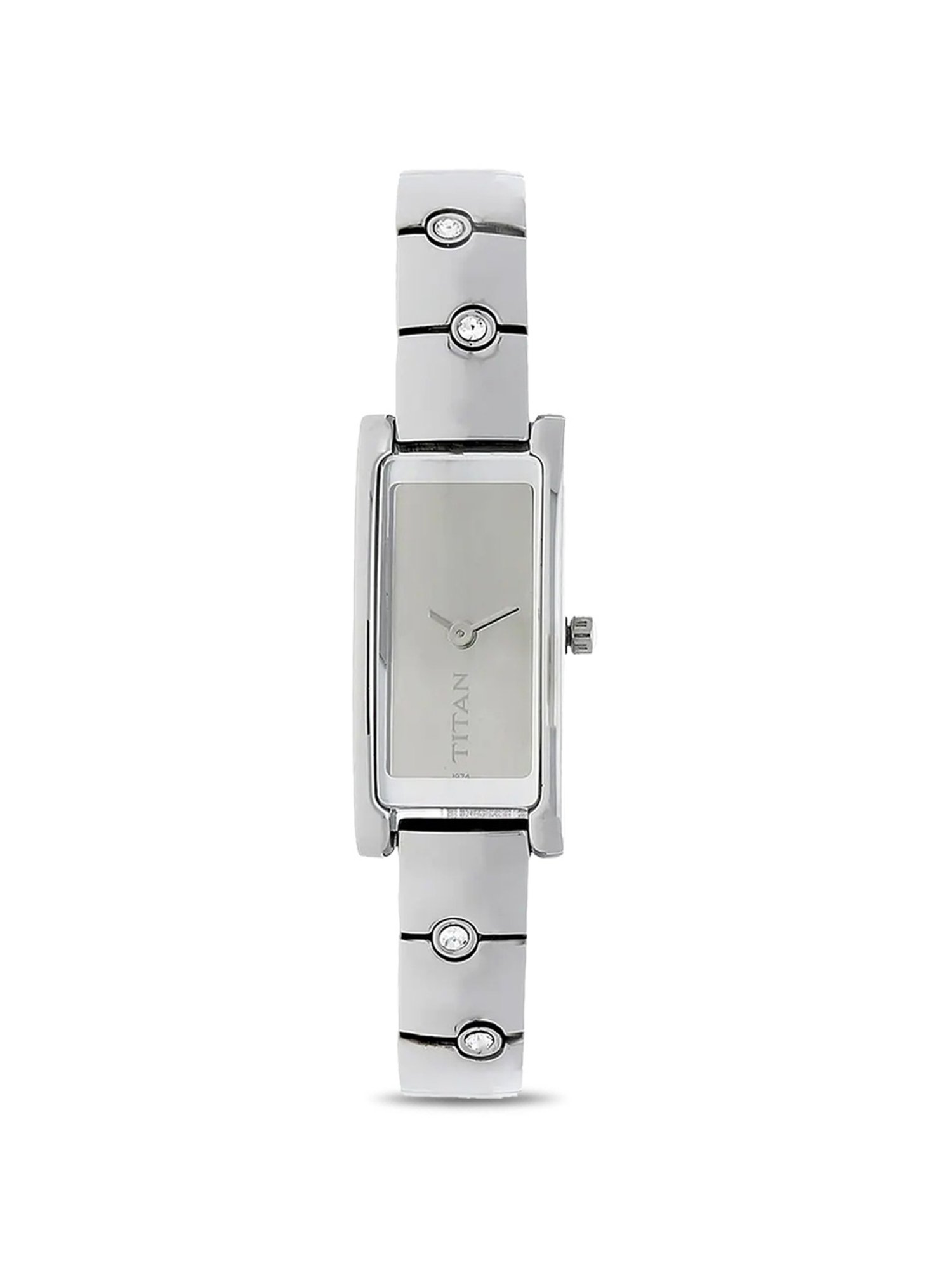 Silver discount watch titan