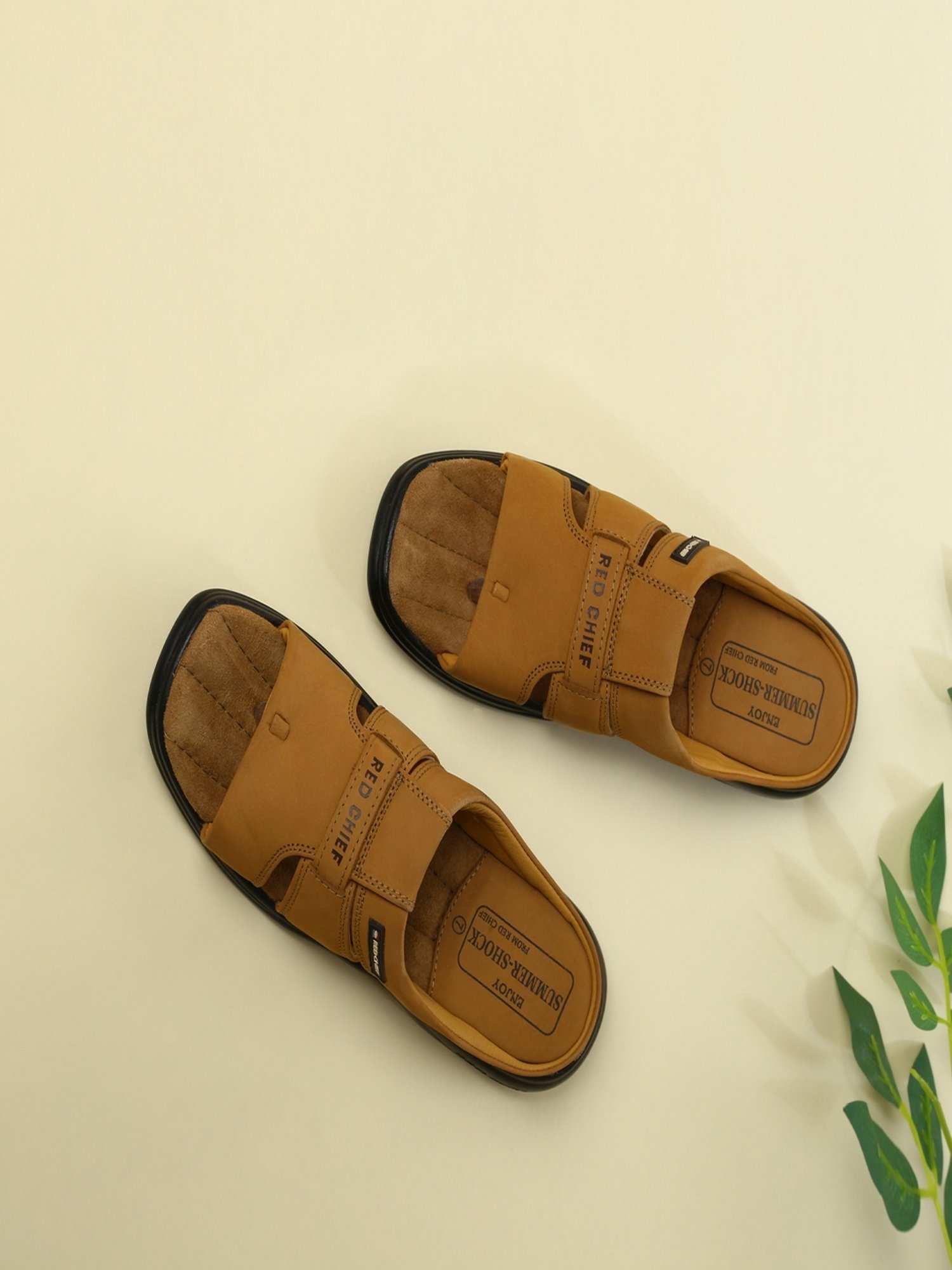 Buy Red Chief Brown Leather Slippers for Men Online at Best Prices in India  - JioMart.