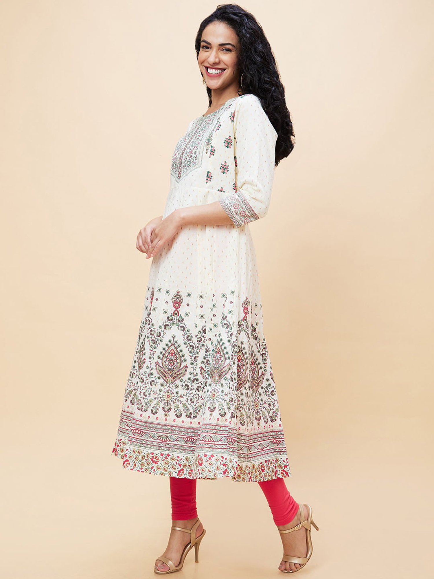 Cotton 3/4th Full Ghera Festive Dress, Handwash, Size: S To Xxl at Rs 650  in Jaipur