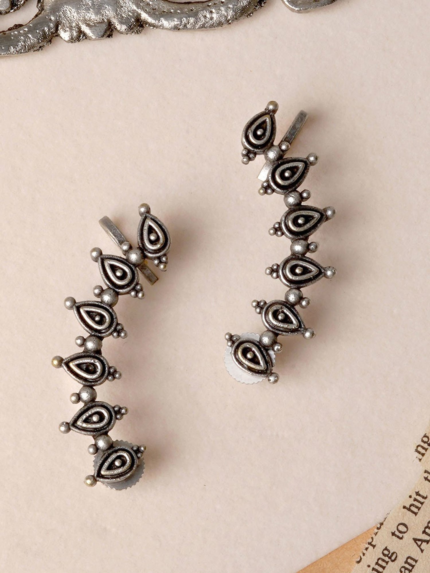 Brass Wedding Wear Oxidised Long Earrings, For Girls/Women at Rs 504/pair  in Jaipur