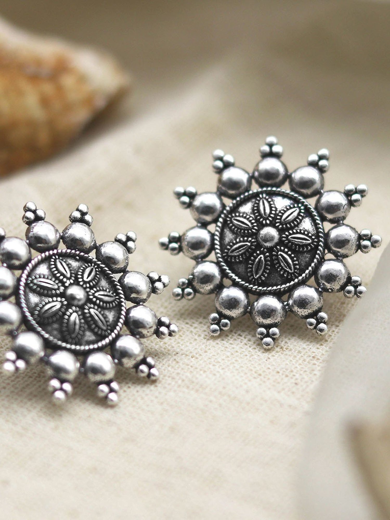 Earrings, Jhumka Oxidised Earrings ,Oxidized Silver Earrings for Women &  Girls