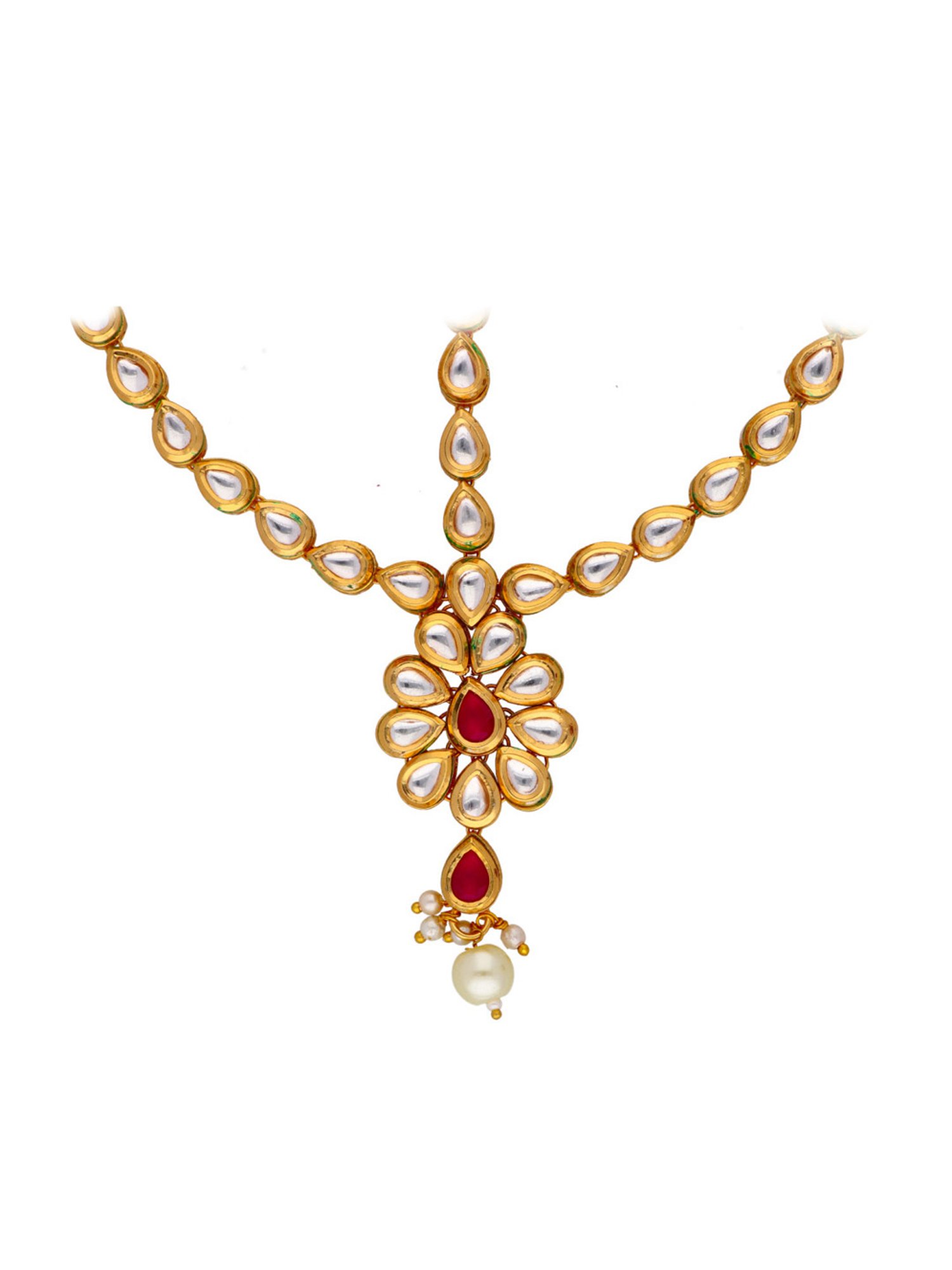 Buy Curio Cottage Bridal Kundan Red Matha Patti Online At Best Price @ Tata  CLiQ