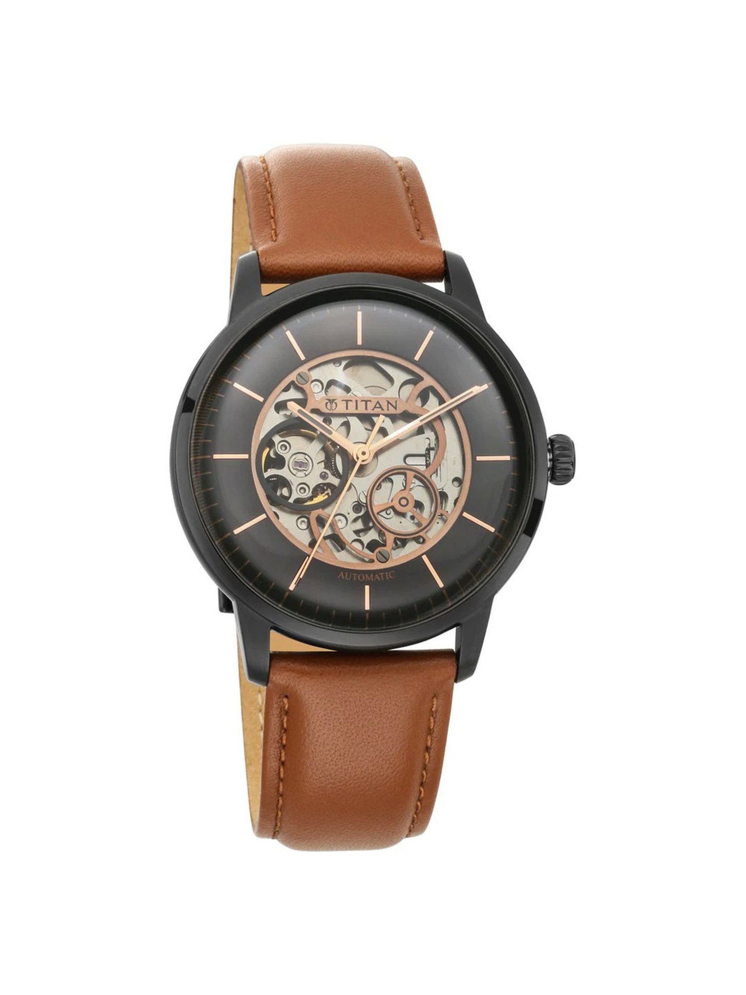 Titan automatic hot sale skeleton watch