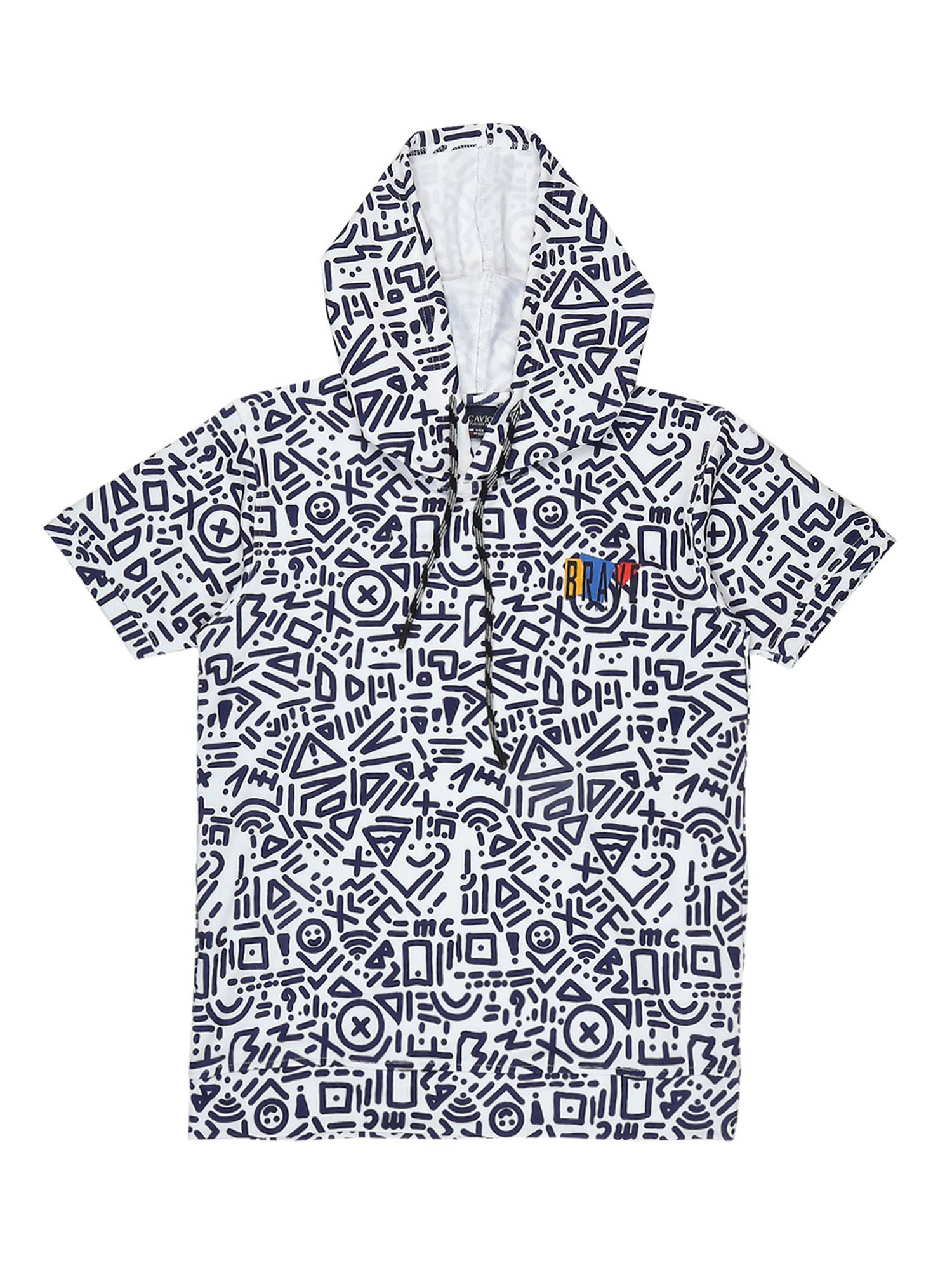 Louis Vuitton Printed Allover Hoodie Multico. Size M0