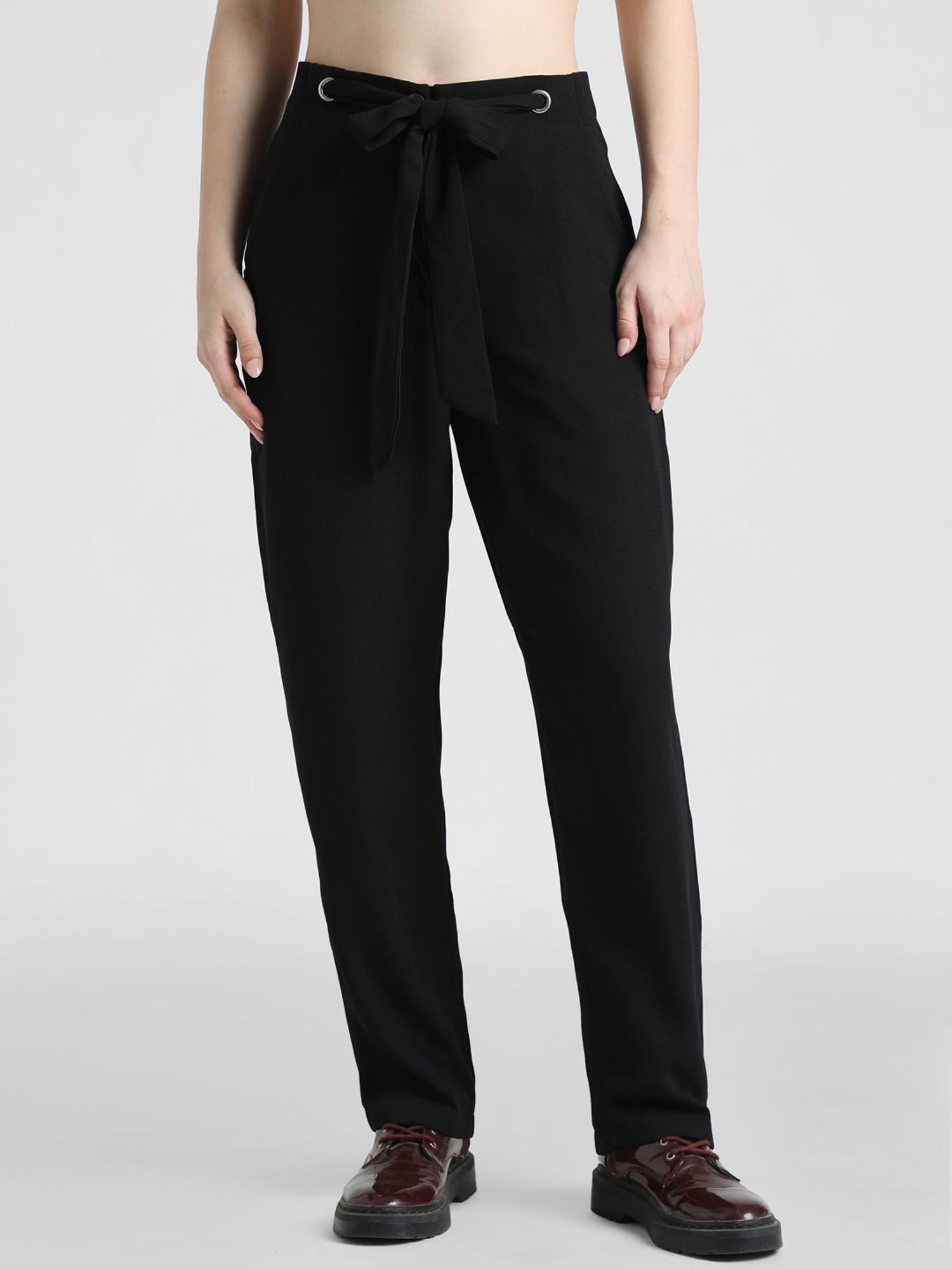 Buy W Black Loose Fit Pants for Women Online @ Tata CLiQ