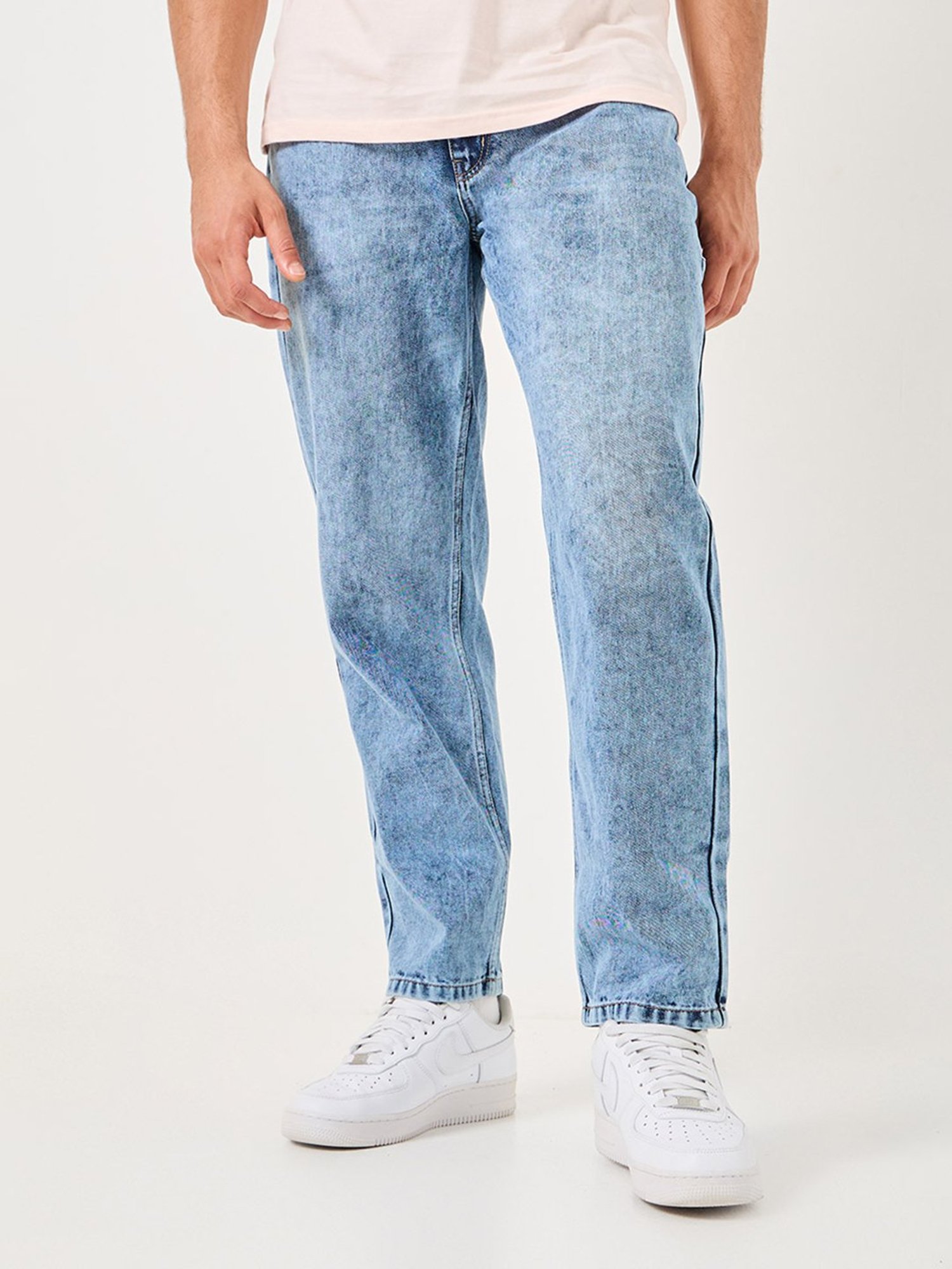 Slim Fit Cargo Jeans with Panel Detail