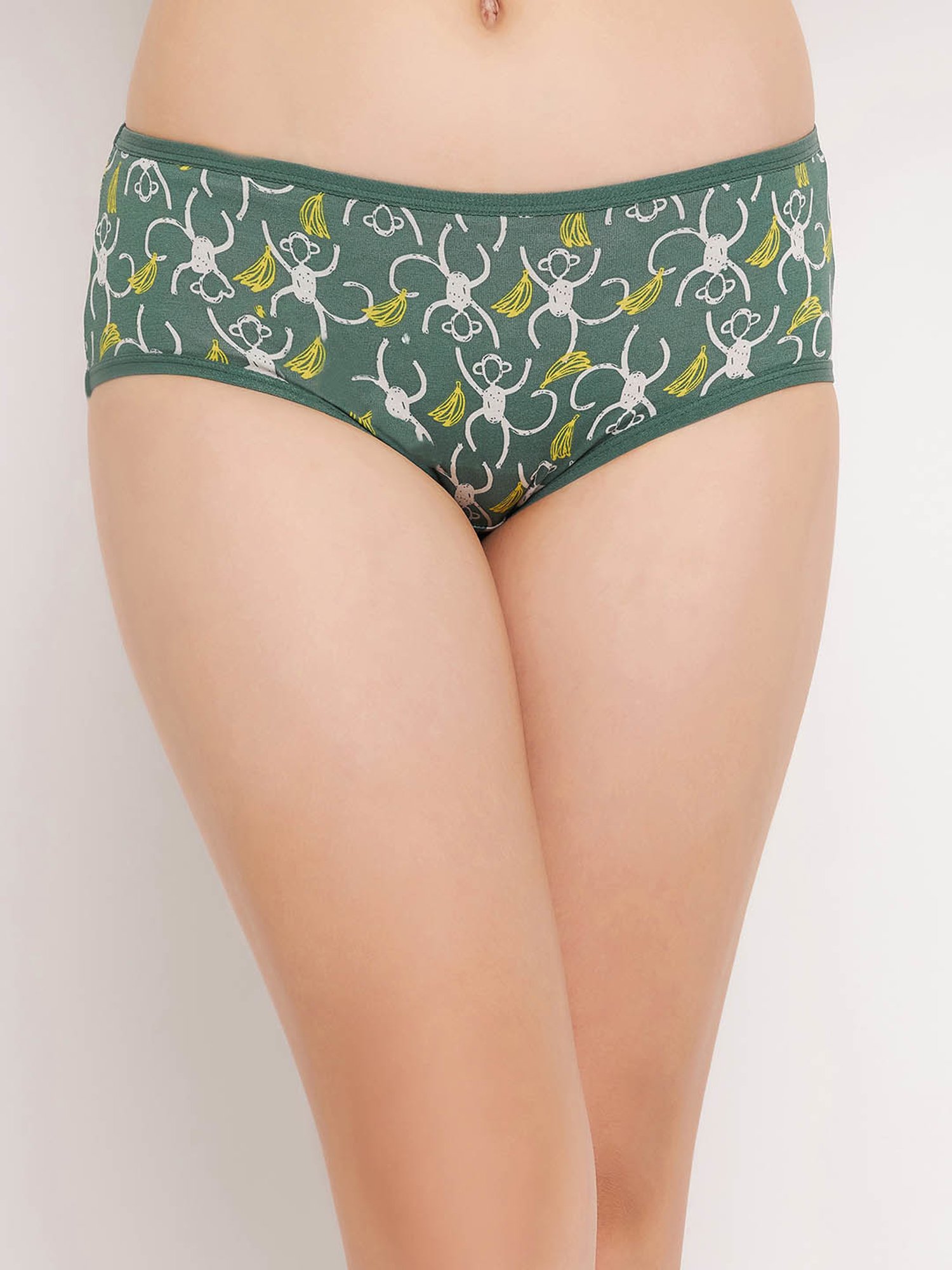 Buy Clovia Green Cotton Printed Hipster Panty for Women's Online @ Tata CLiQ