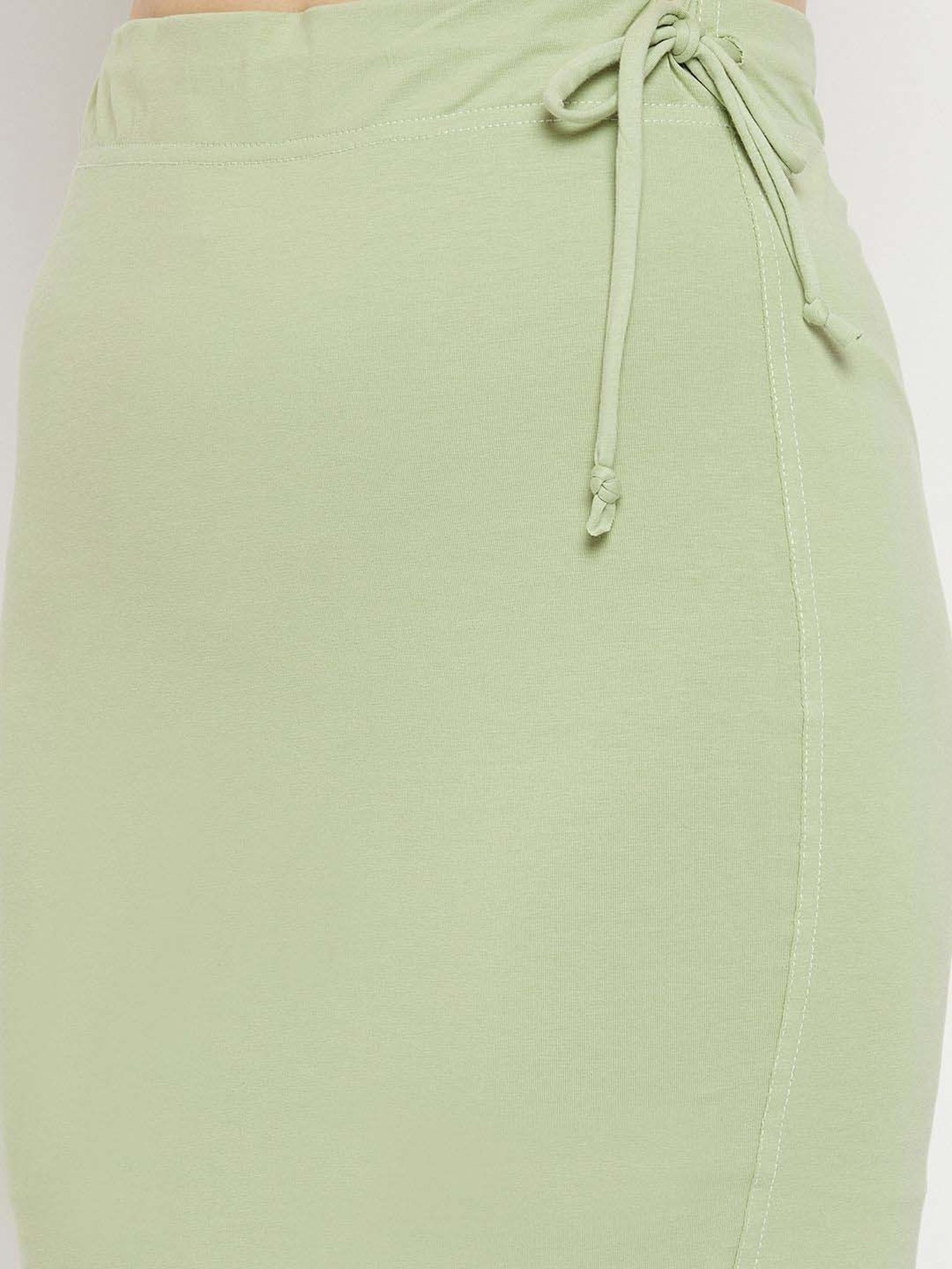 Buy Secrets By ZeroKaata Sage Green Plain Saree Shapewear for Women Online  @ Tata CLiQ