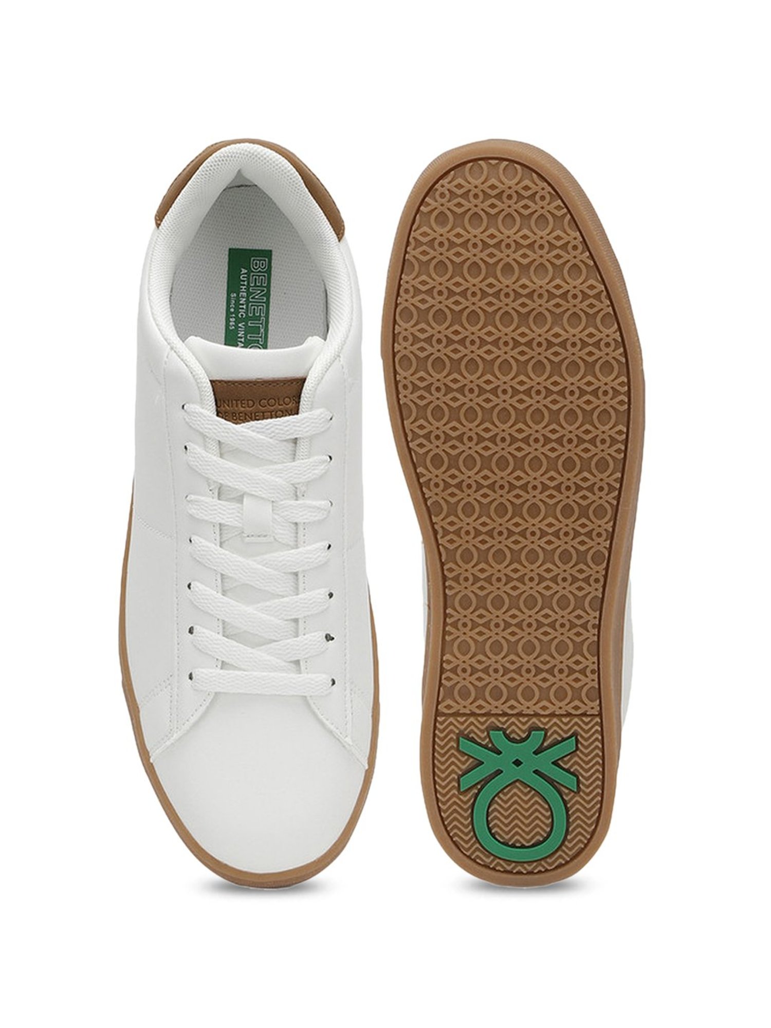 United colors of benetton white shoes hotsell