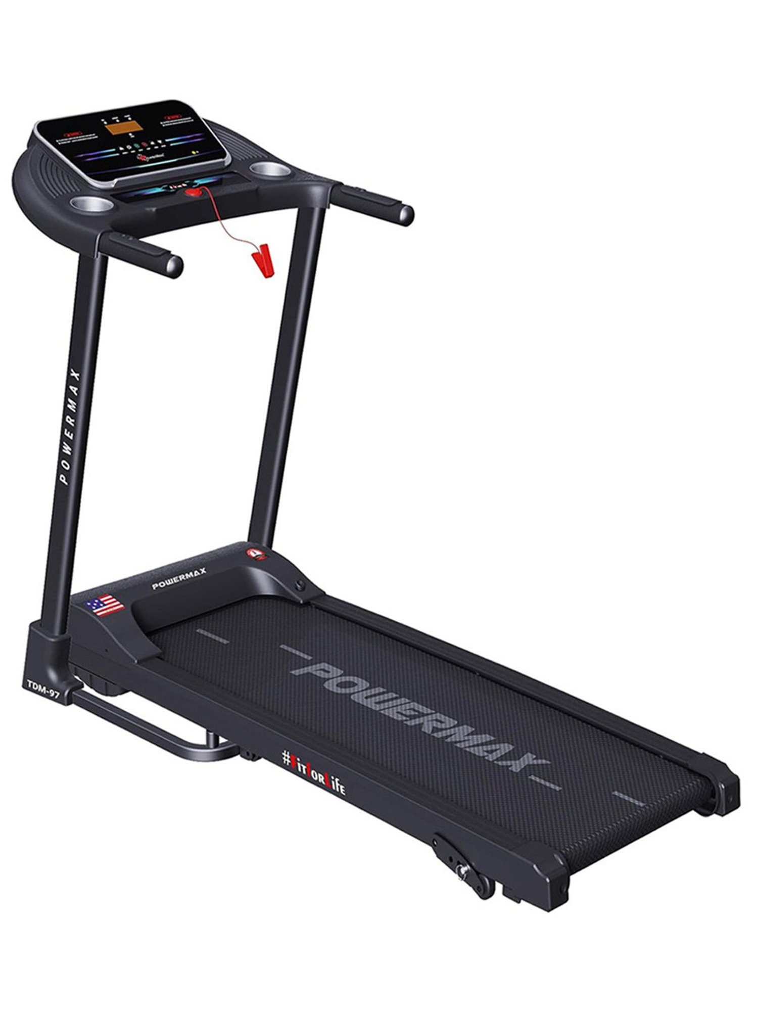 PowerMax Fitness TDM 97 3HP Treadmill Black