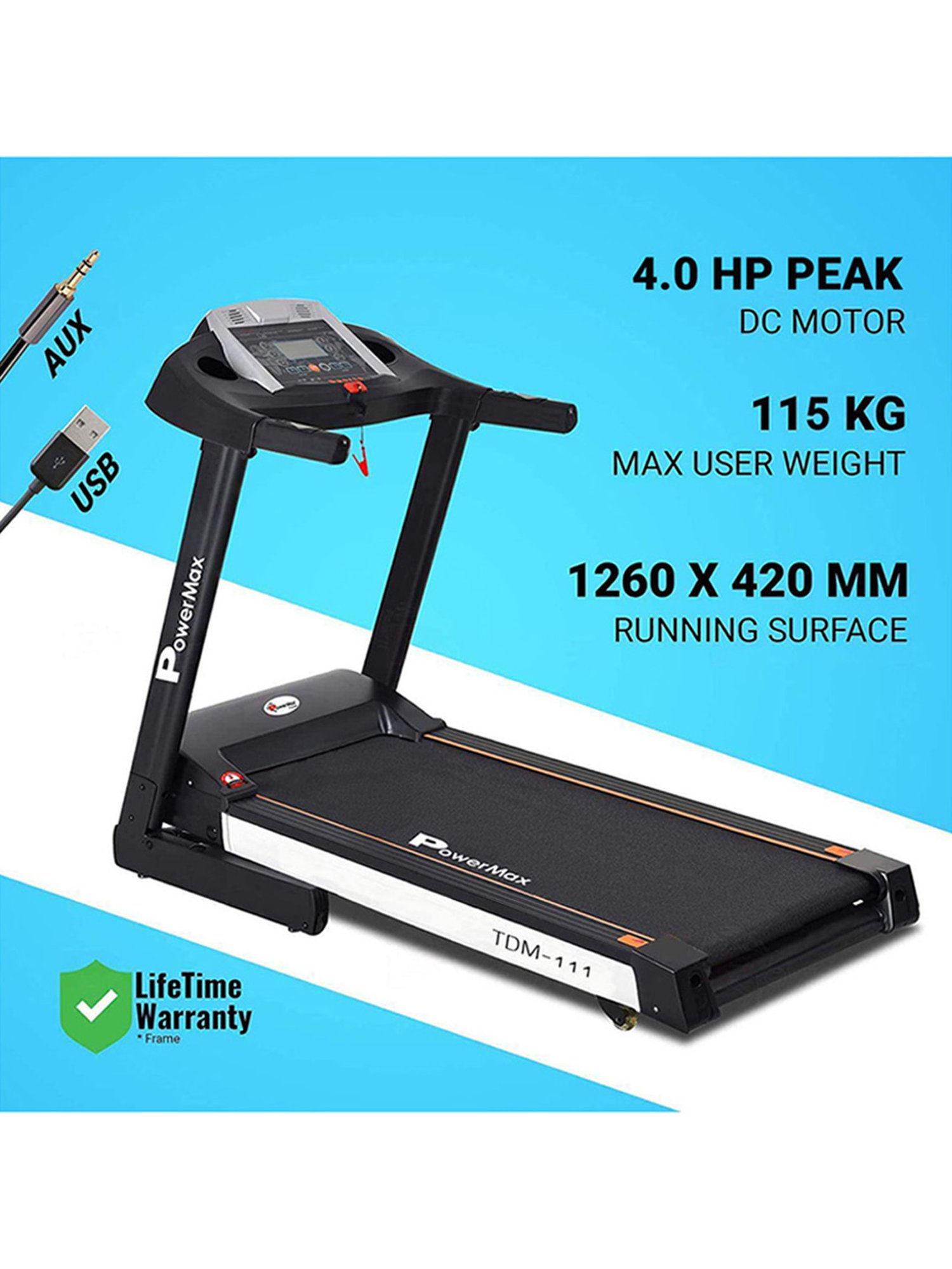 Powermax treadmill tda discount 111