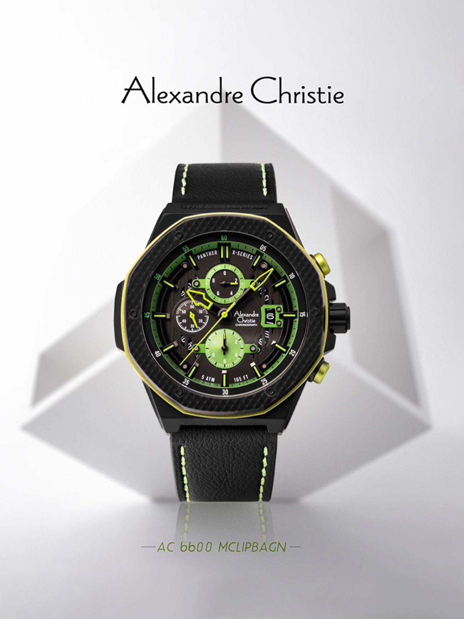 Alexandre Christie 6565Mcrbrba Ac Tachymeter Chronograph Watch For Men