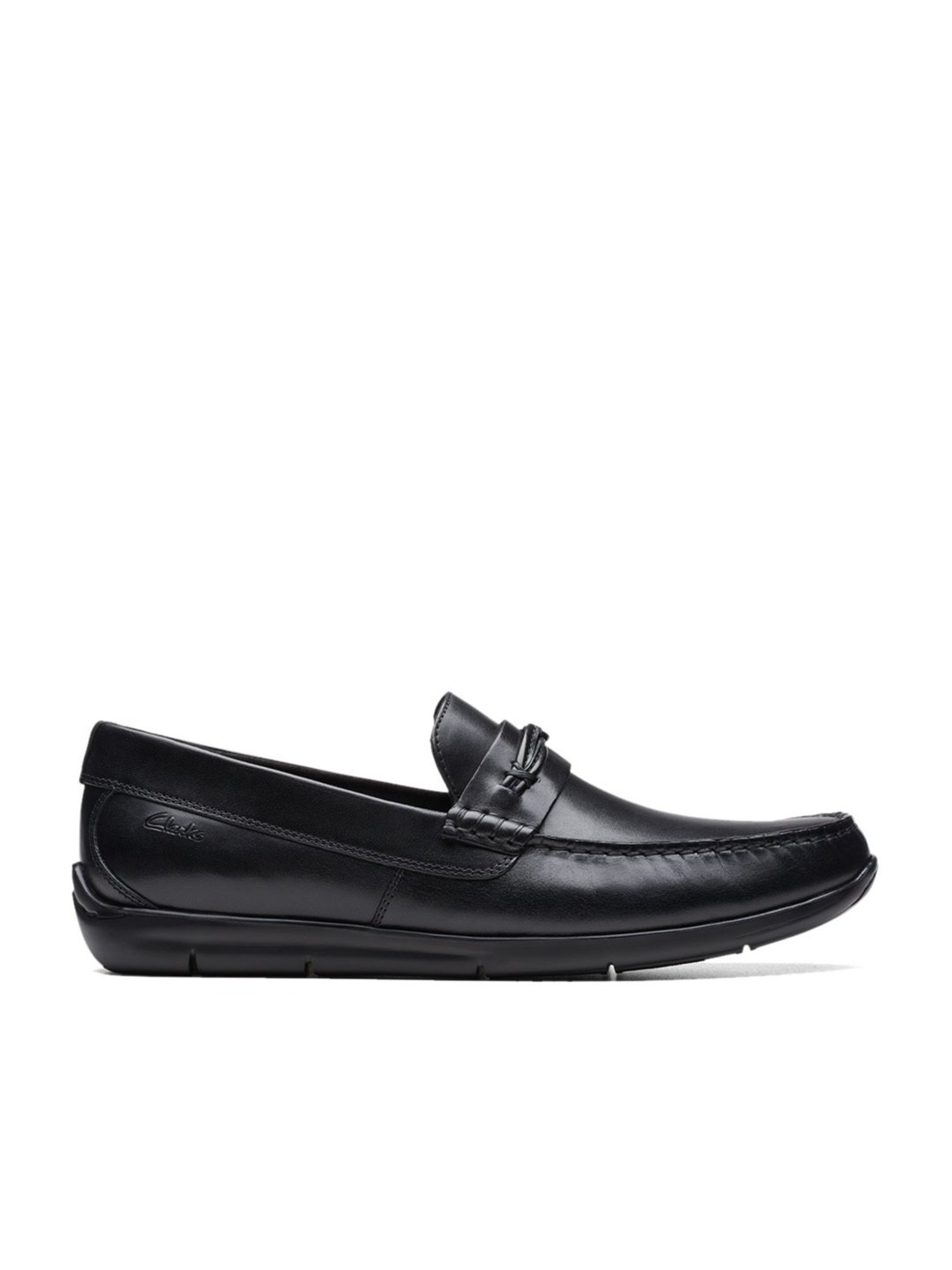 Clarks black loafers clearance mens