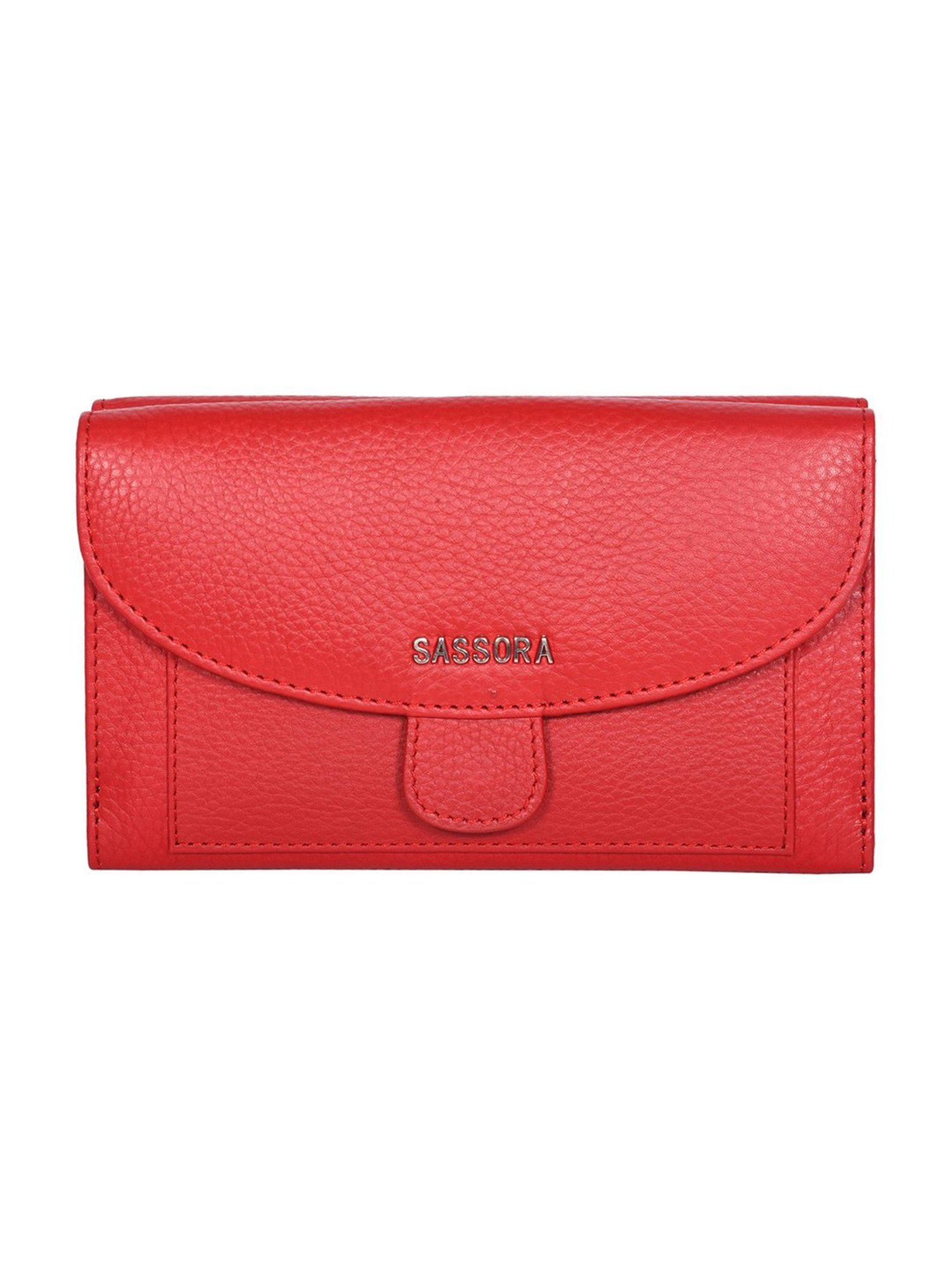 ESBEDA Gold Color Solid Emoboss pattern Glossy Handbag For Women