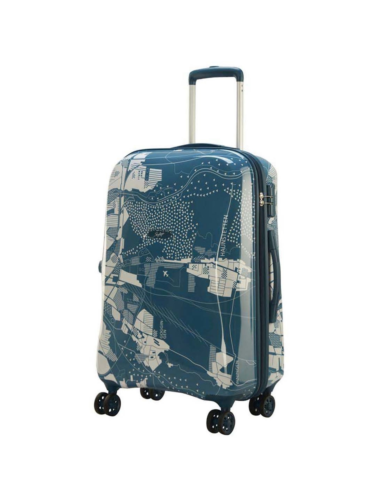 Buy Skybags Unisex Grey OSCAR STROLLY 79 360 METALLIC Large Trolley Suitcase  - Trolley Bag for Unisex 6631388 | Myntra
