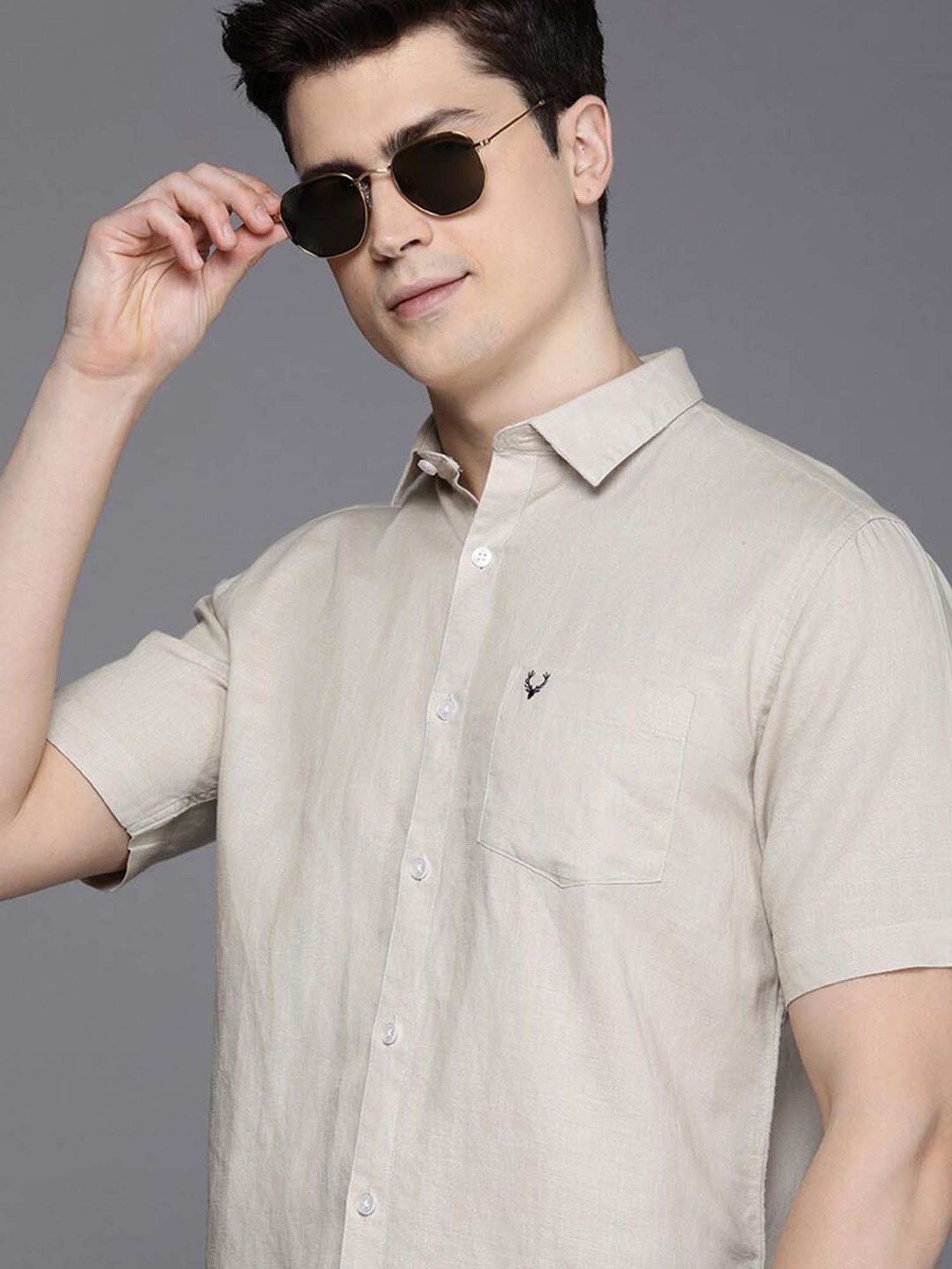 Buy Grey Shirts for Men by SIMON CARTER Online | Ajio.com