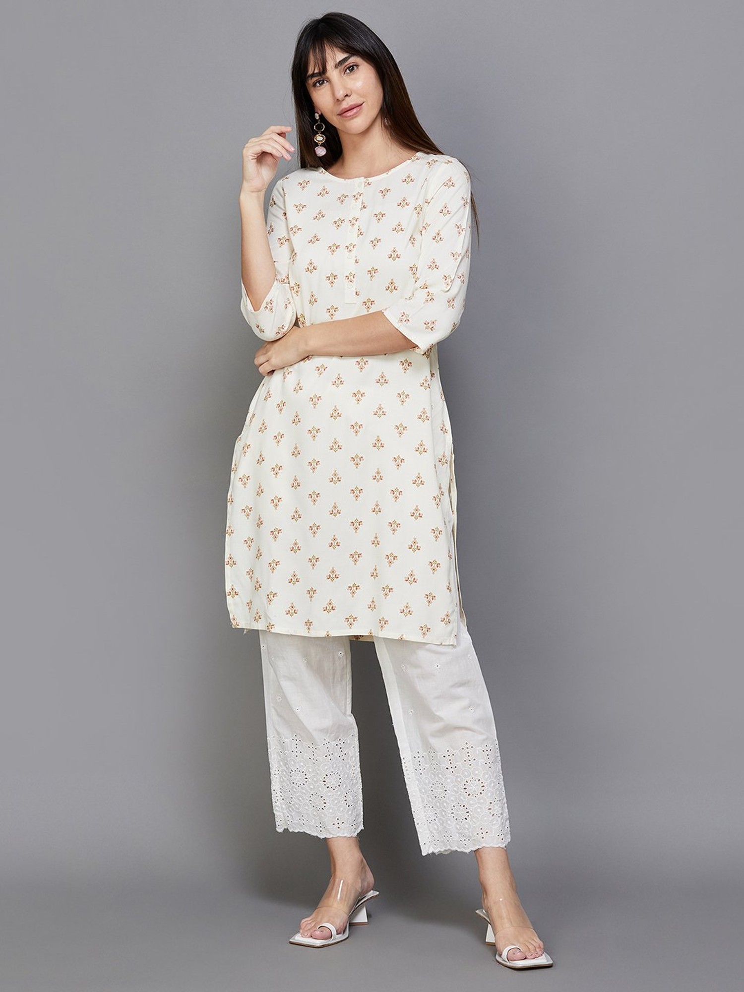 Buy Off-White Kurtis & Tunics for Women by MAX Online | Ajio.com