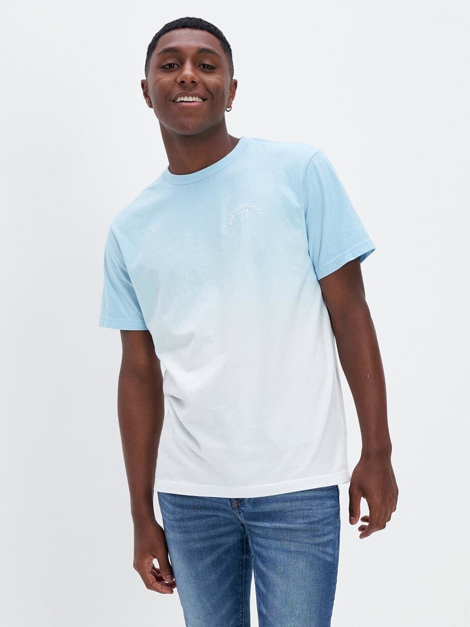 blue ombre t shirt