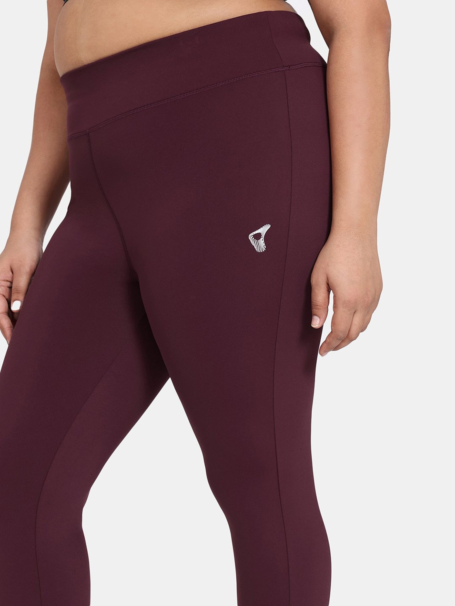Buy Zelocity High Rise Quick Dry Leggings for Women - Fig Purple