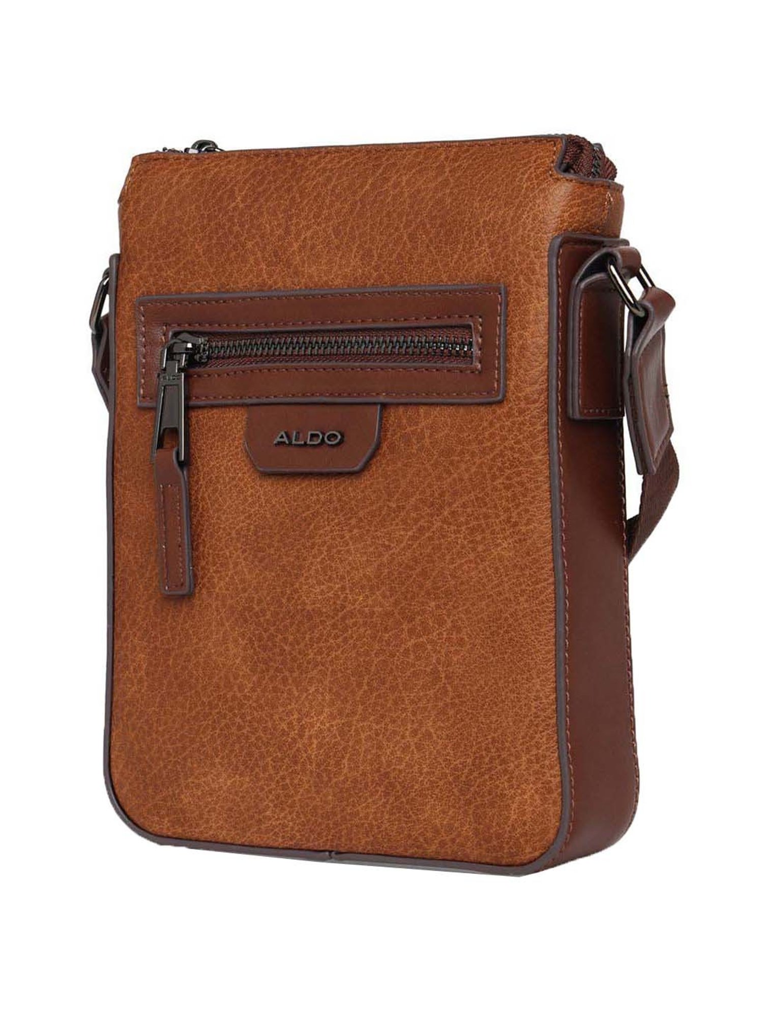 Buy IYKYK Compact Camel Brown Leather Cross Body Bag at Best Price @ Tata  CLiQ