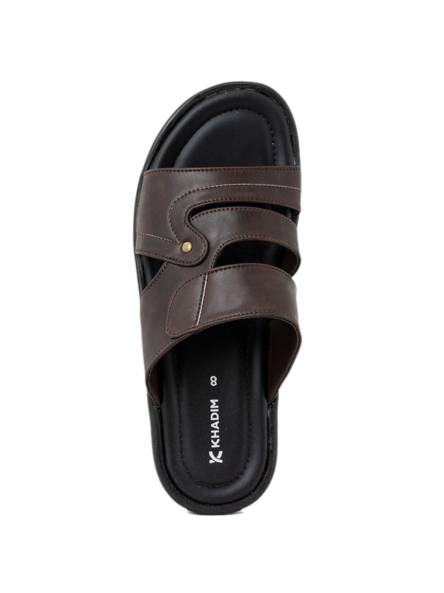 Buy online Brown Mesh Slip On Sandals from Sandals and Floaters for Men by  Khadims for ₹699 at 0% off | 2024 Limeroad.com