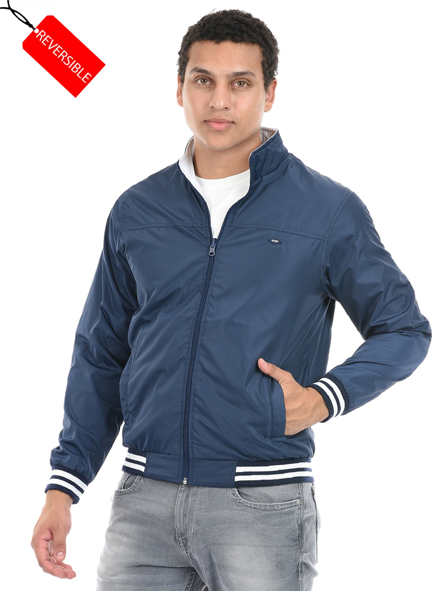 Buy CLOAK & DECKER Blue Solid Cotton Blend Hood Jacket at Amazon.in