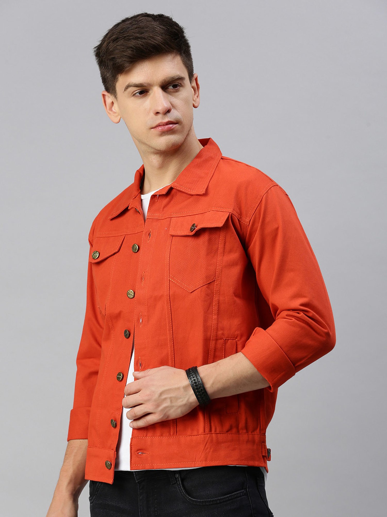 Shop the Red Let's Escape Denim Jacket | Outerwear – The ZigZag Stripe