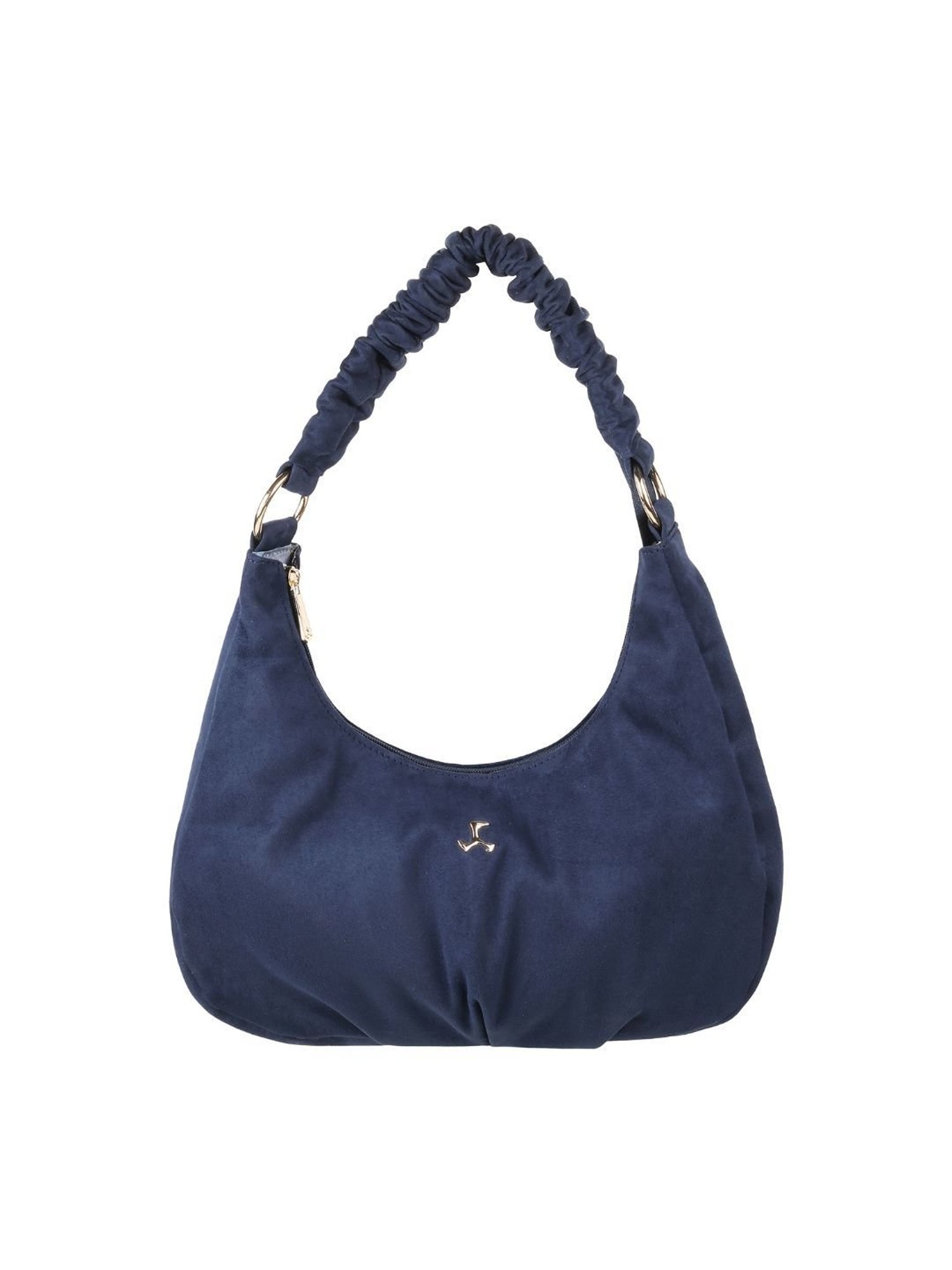 Buy BAGATT Solomeo Dark Blue Solid Medium Hobo Shoulder Handbag Online At  Best Price @ Tata CLiQ