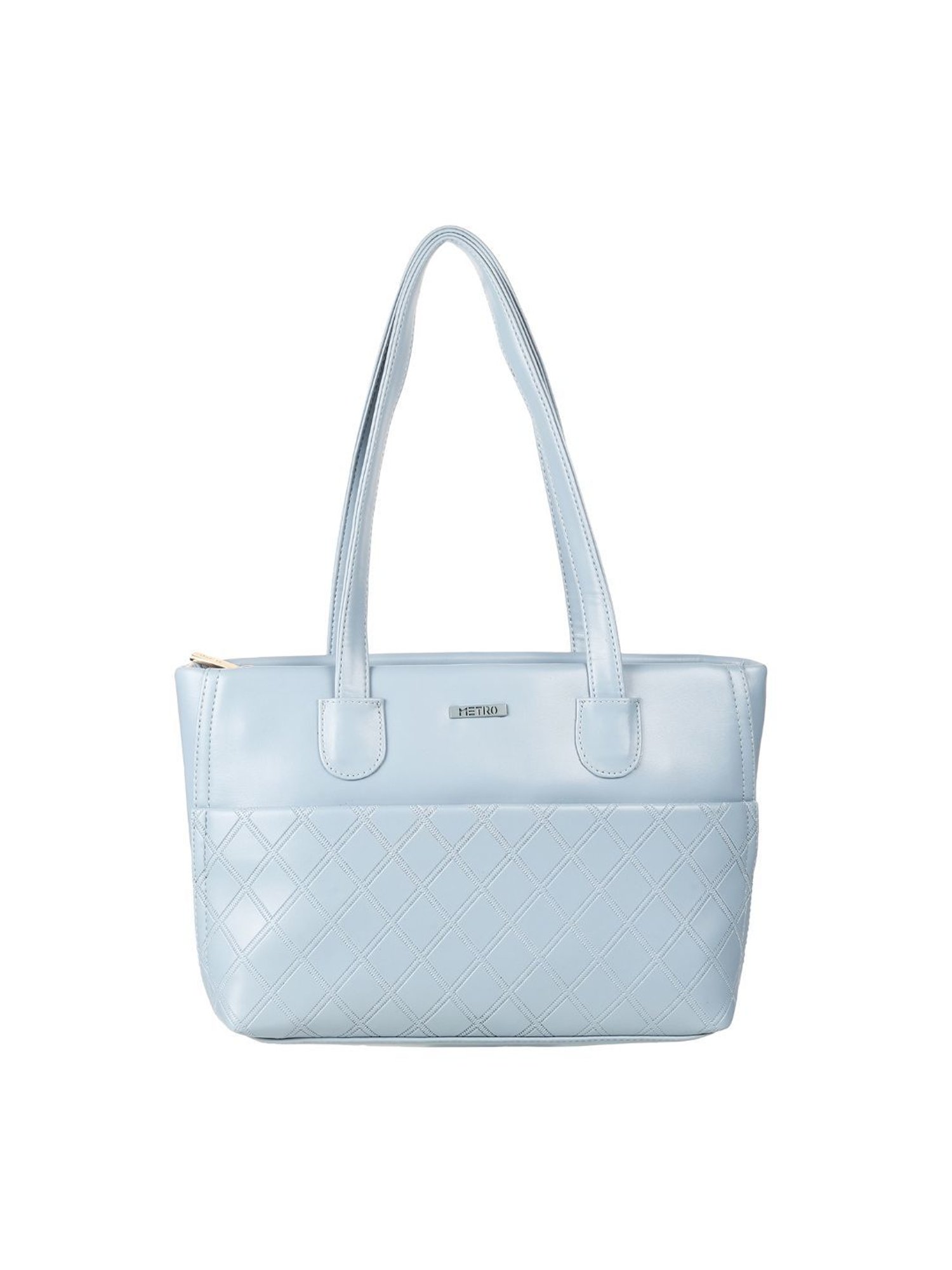 Buy Bellissa Blue Textured Medium Snakeskin Handbag Online At Best Price @  Tata CLiQ