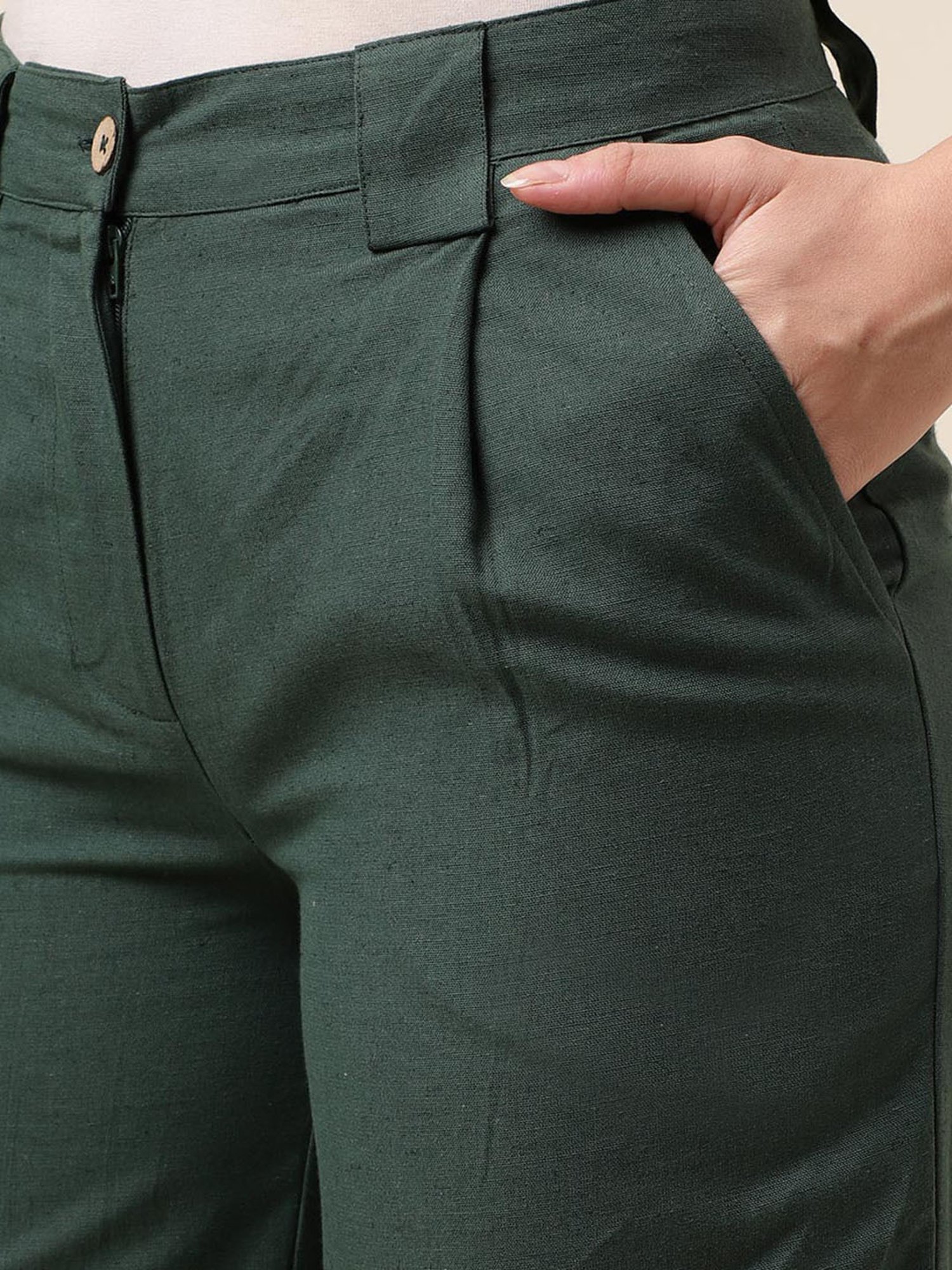 DHANSH Regular Fit Women Dark Green Trousers - Buy DHANSH Regular Fit Women Dark  Green Trousers Online at Best Prices in India | Flipkart.com
