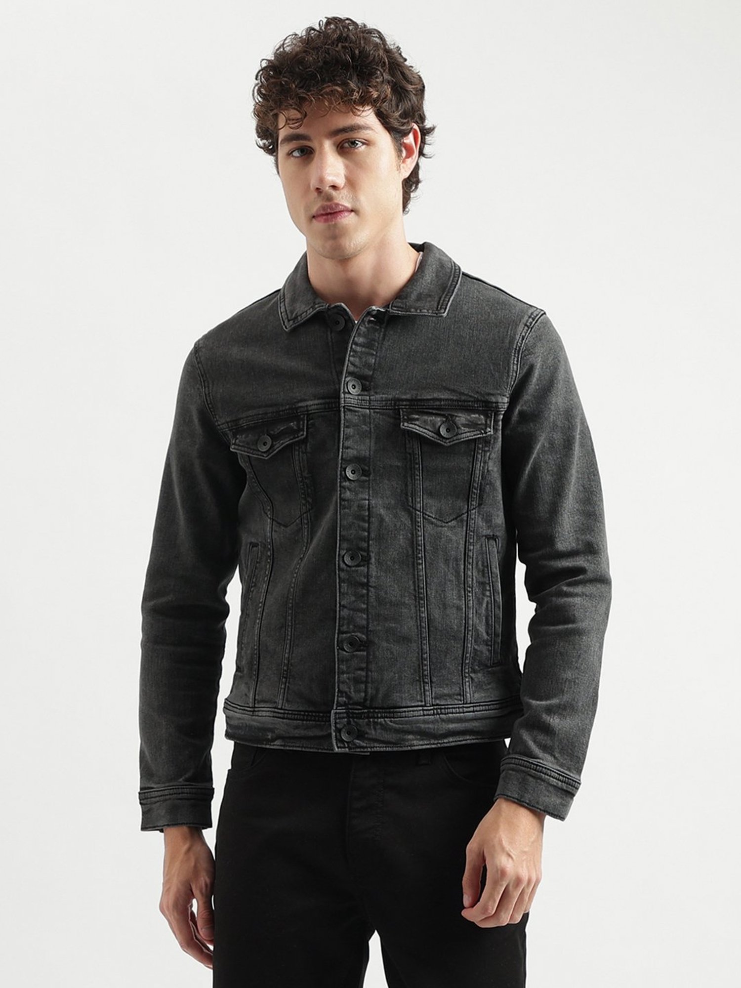 Men's Biker Style Denim Jacket – Plain Clothing Store
