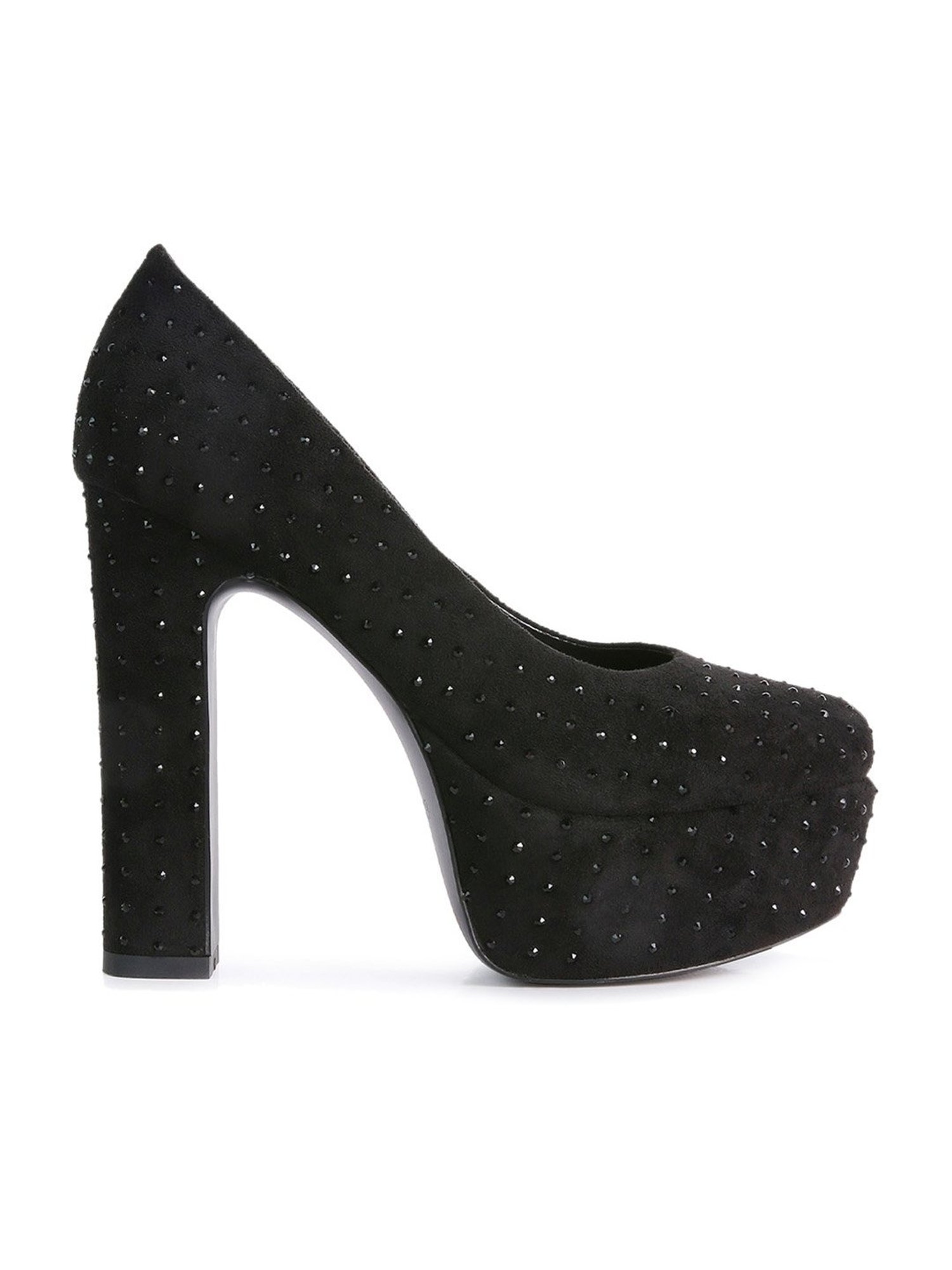 Best Clear Black Glitter Platform Heels | Heels, High heel shoes, Hot heels