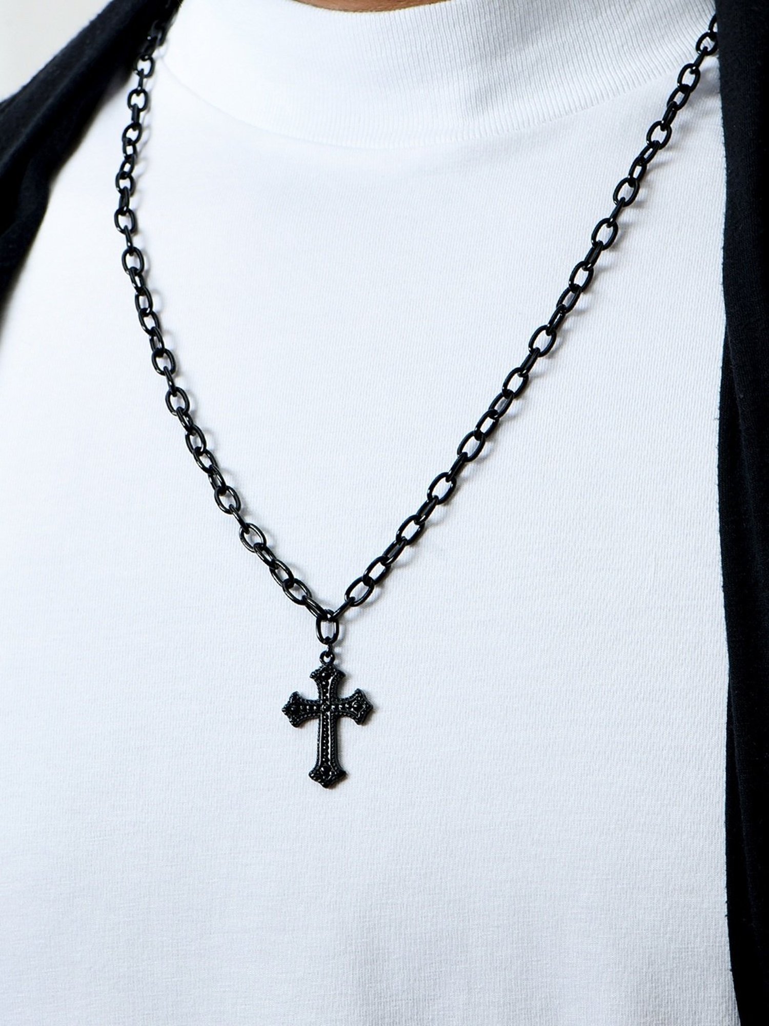 Buy Gothic Crown Cross Corded Necklace Silver With Red Gem Y2k Goth Y2k  Grunge Necklace Emo Punk Necklace Hypoallergenic Alloy Online in India -  Etsy