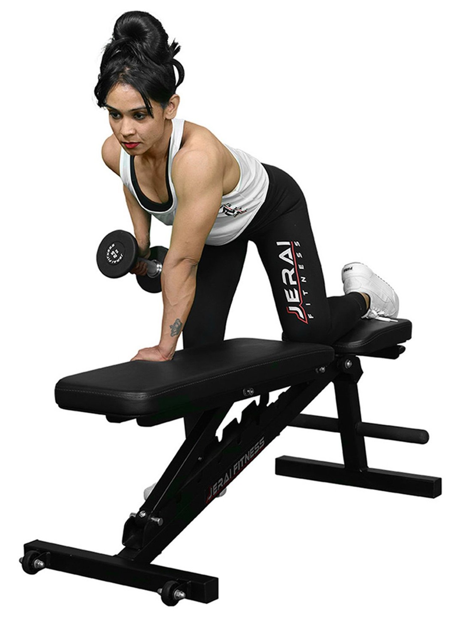 Jerai Fitness JHBR 108 Foldable Super Bench Black