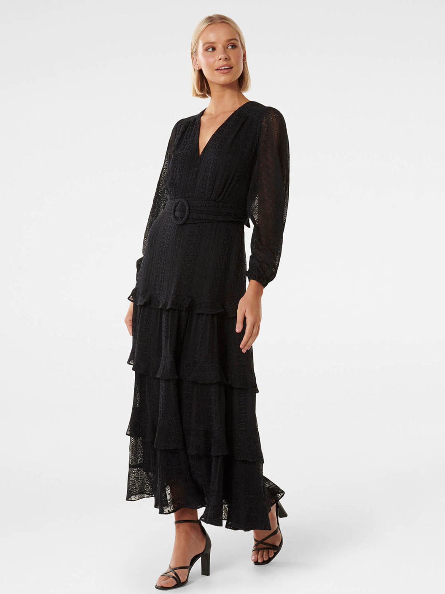 Buy Forever New Navy Embroidered Maxi Dress for Women's Online @ Tata CLiQ