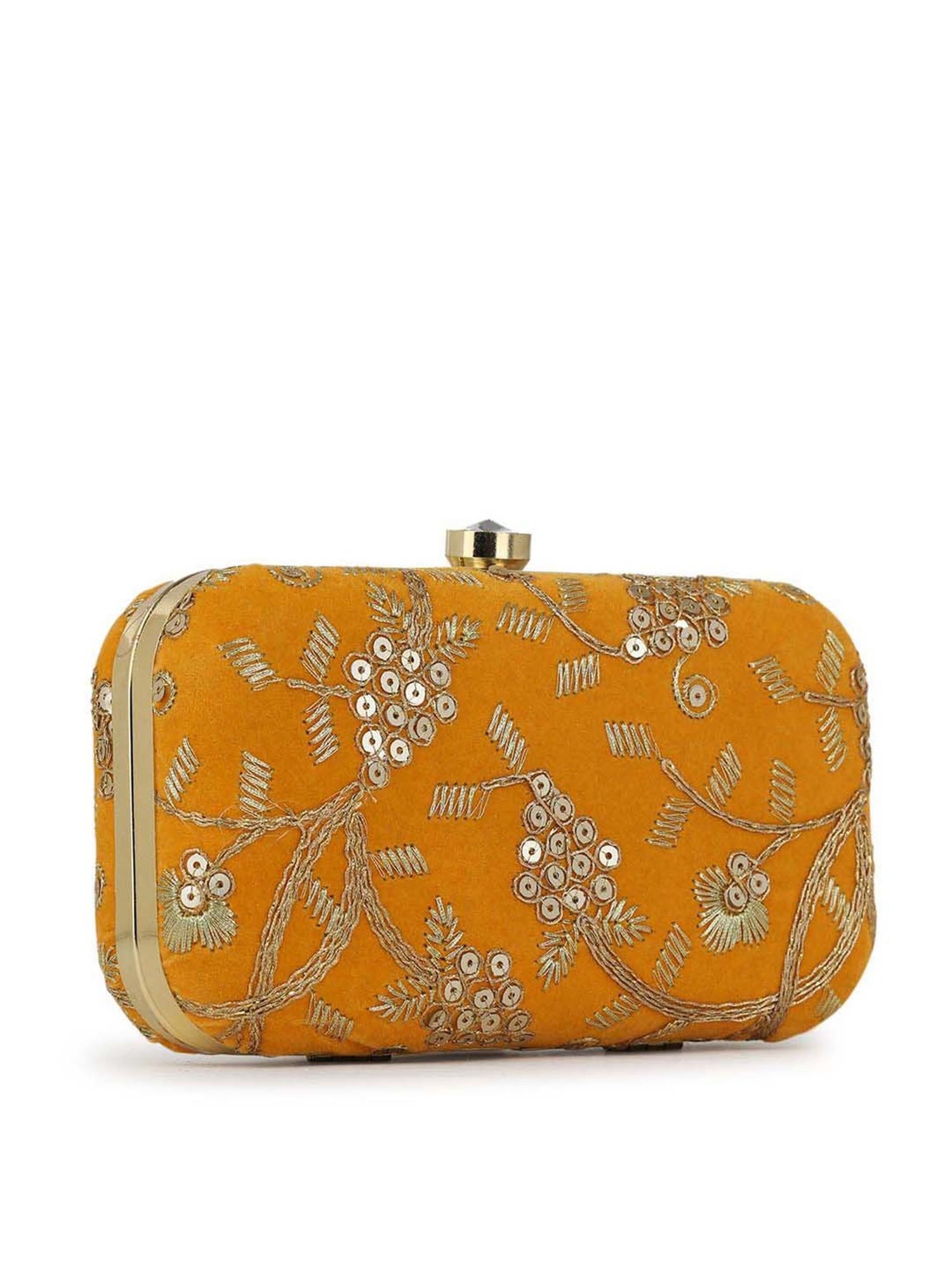 Buy Green Embroidered Silk Floral Clutch by NR BY NIDHI RATHI Online at Aza  Fashions.