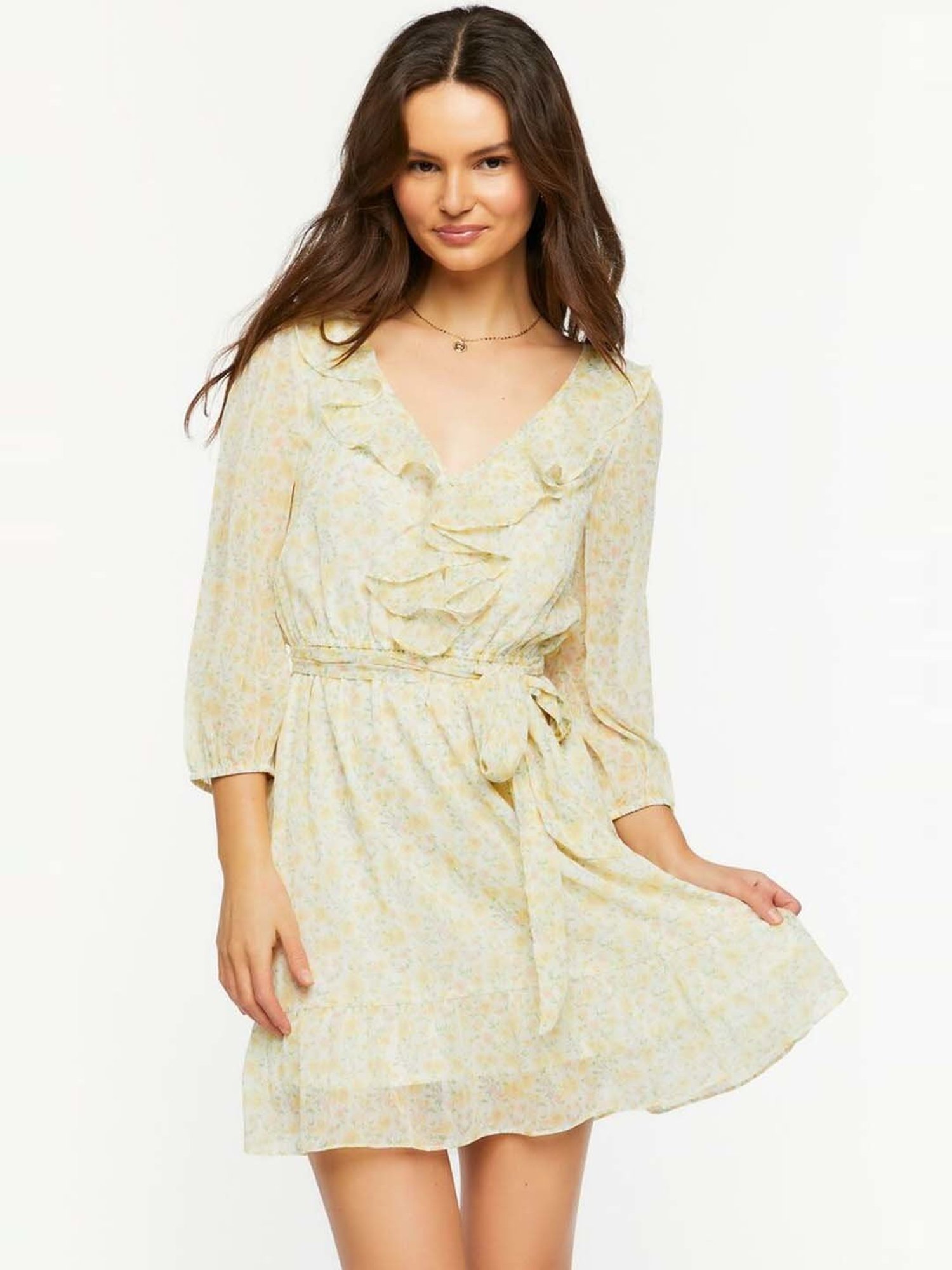 Forever 21 best sale yellow floral dress