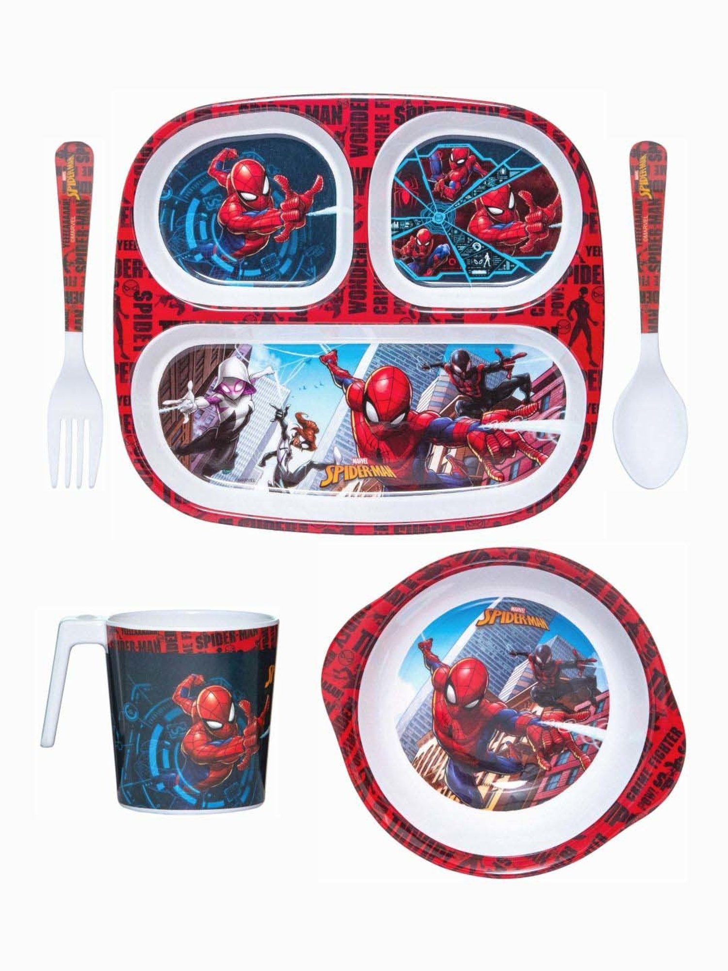Buy Servewell Spiderman Melamine Laura Mug Large Kids Set - Set of 4 at  Best Price @ Tata CLiQ
